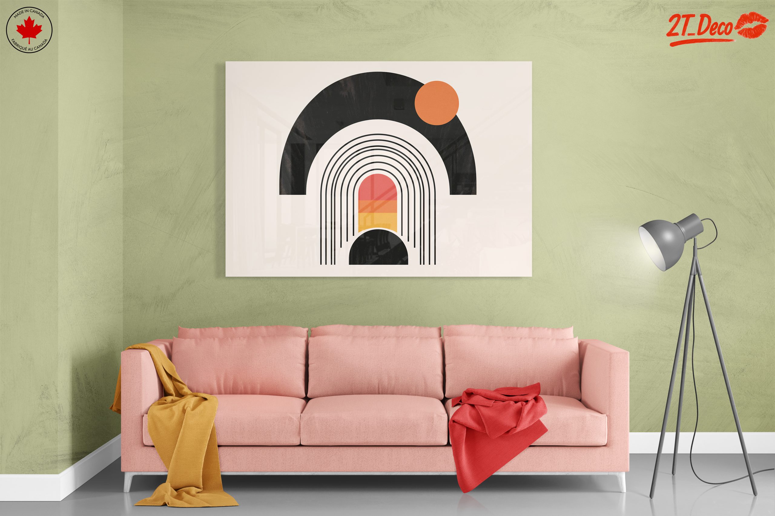 Geometric Abstract Art with Bold Colors - Image 7