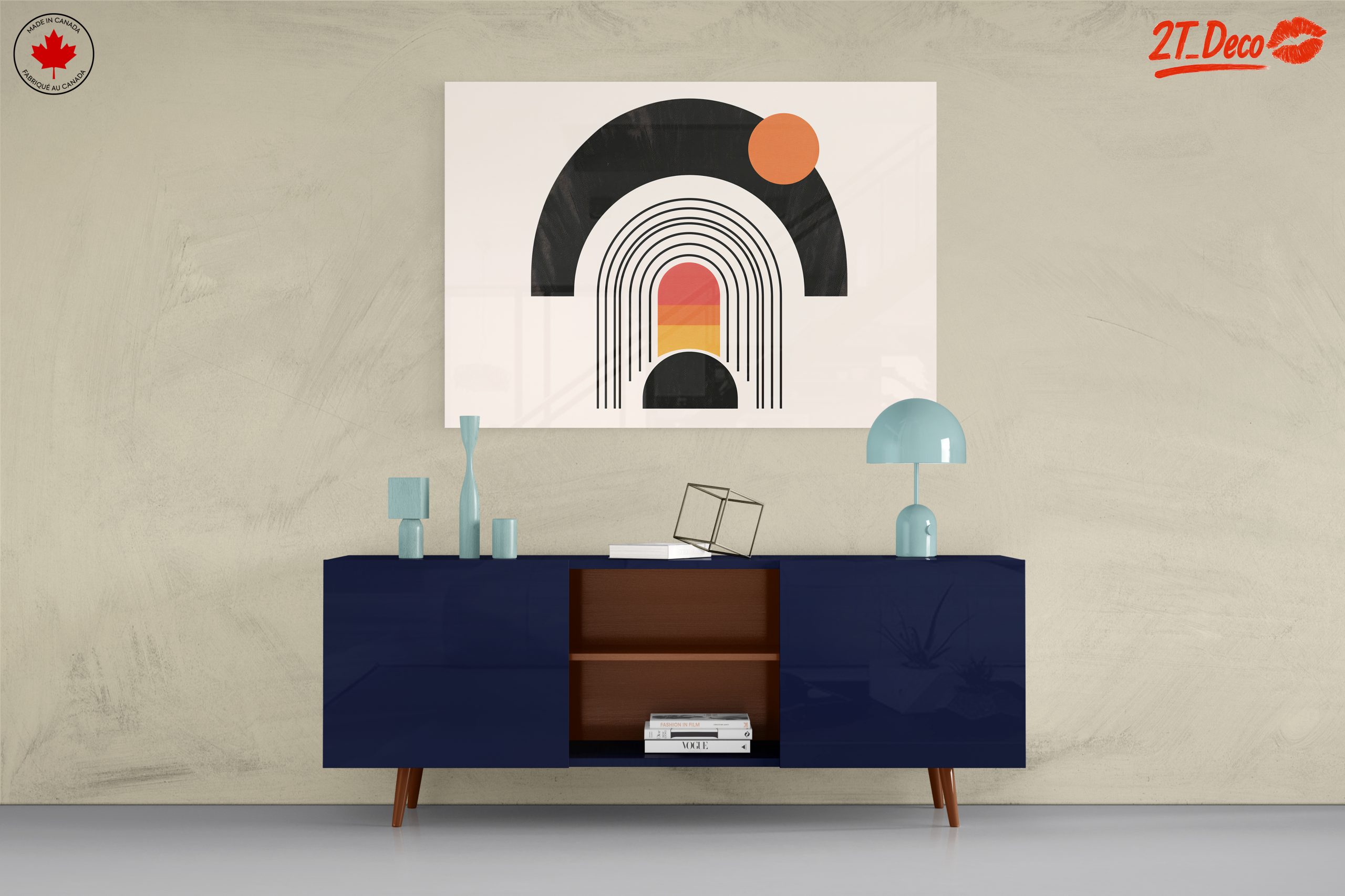 Geometric Abstract Art with Bold Colors - Image 8