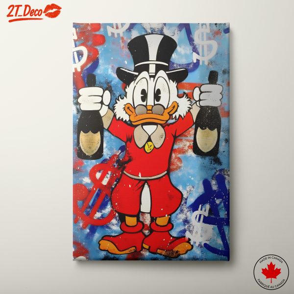 Cartoon Animal Art with Dollar Symbols