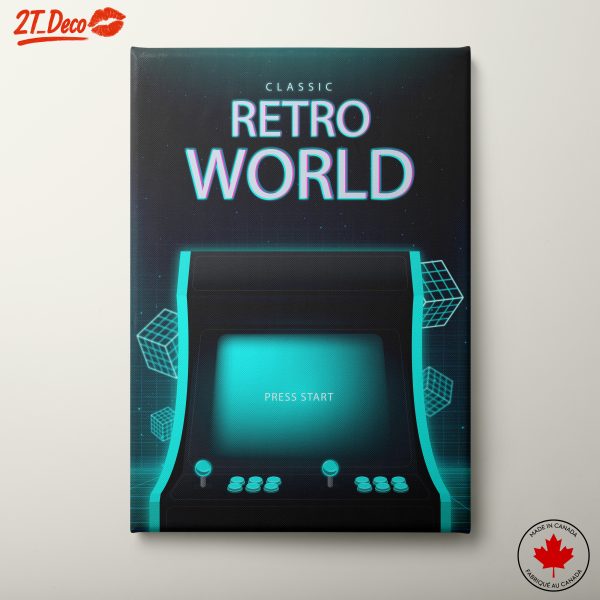 Classic Retro Gaming World Art
