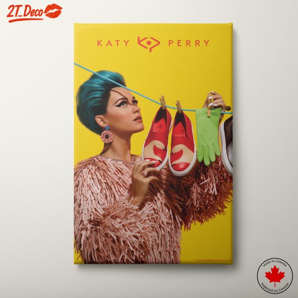 Katy Perry Fashion Art with Colorful Shoes