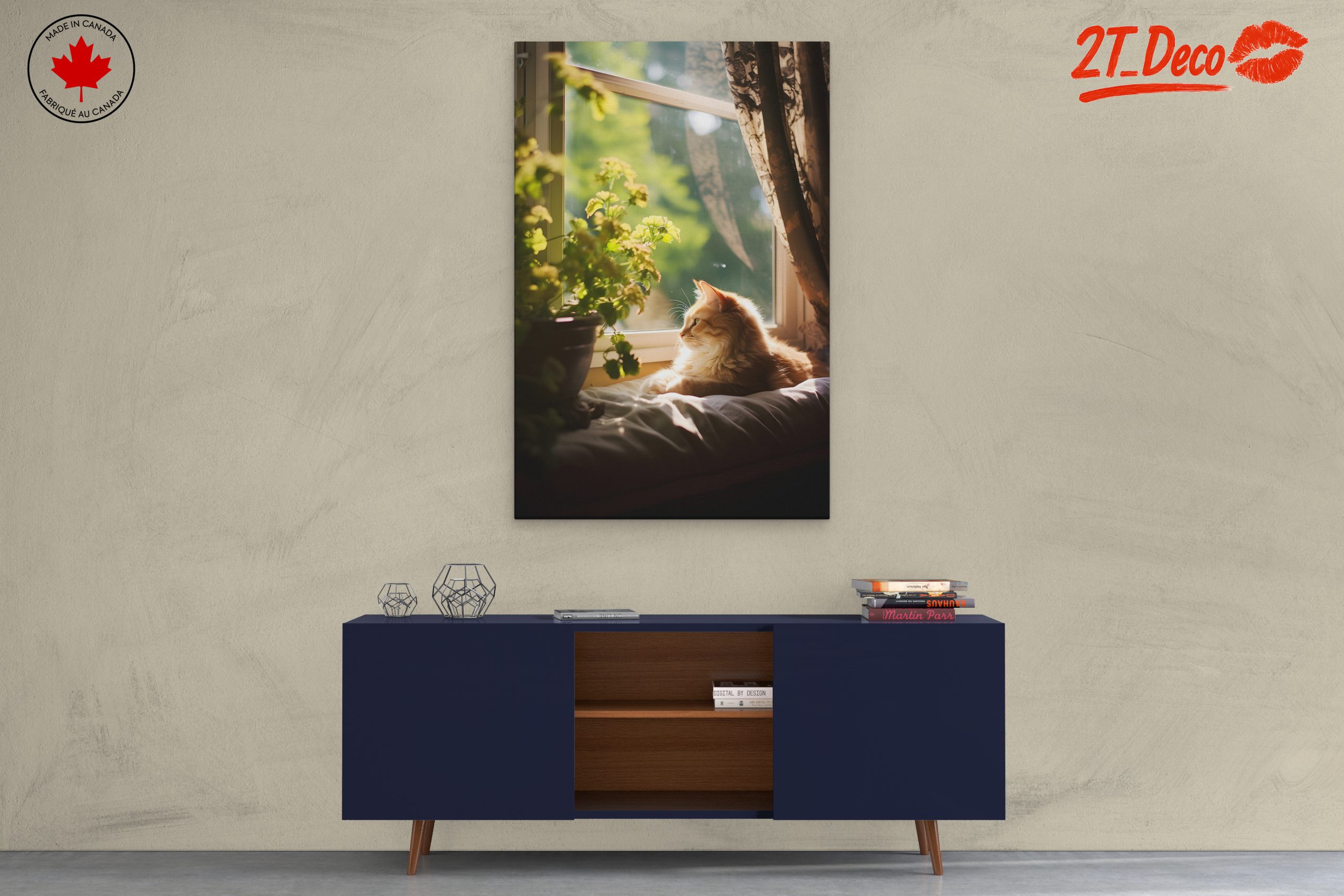 Golden Cat Relaxing by the Window - Image 3