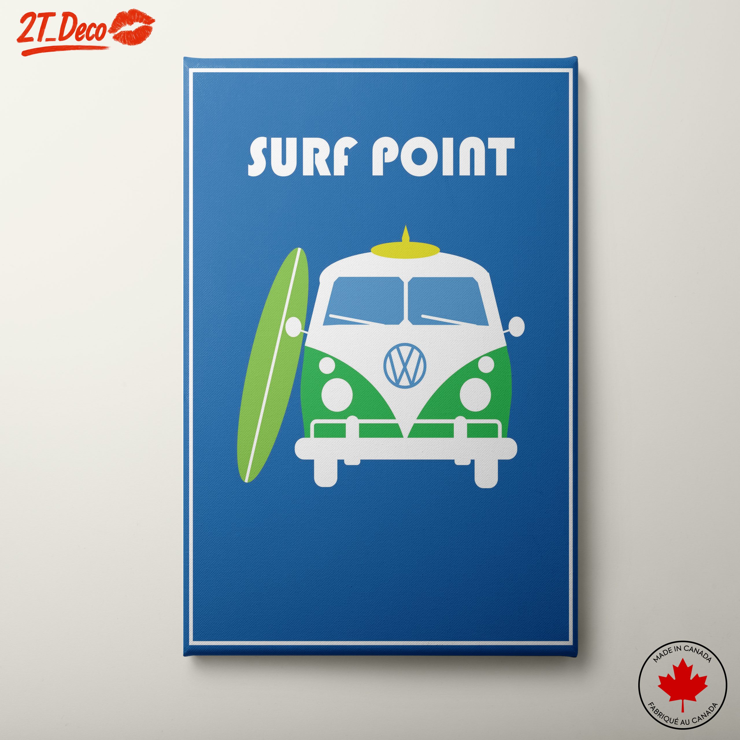 Vintage Volkswagen Surf Van Art