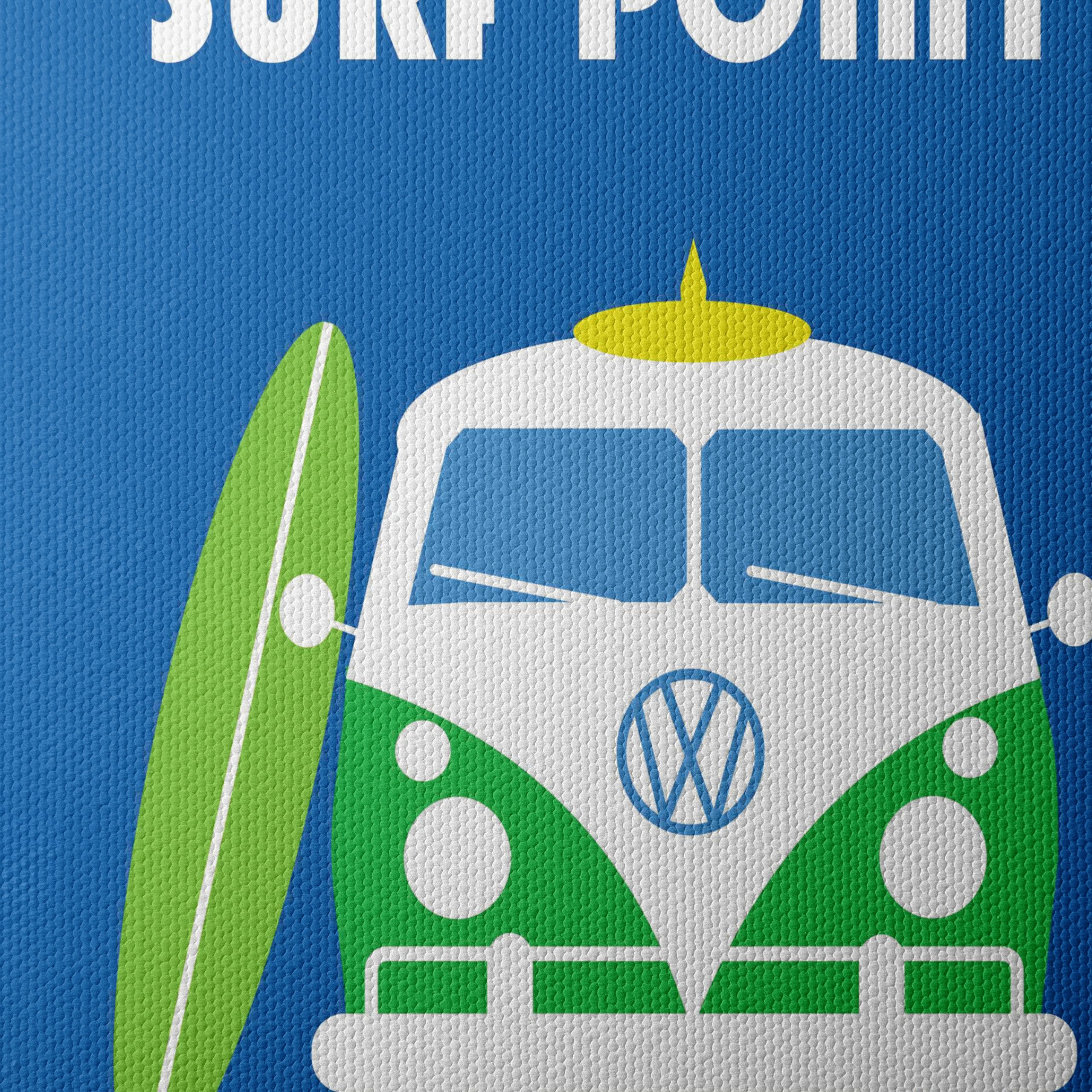 Vintage Volkswagen Surf Van Art - Image 4