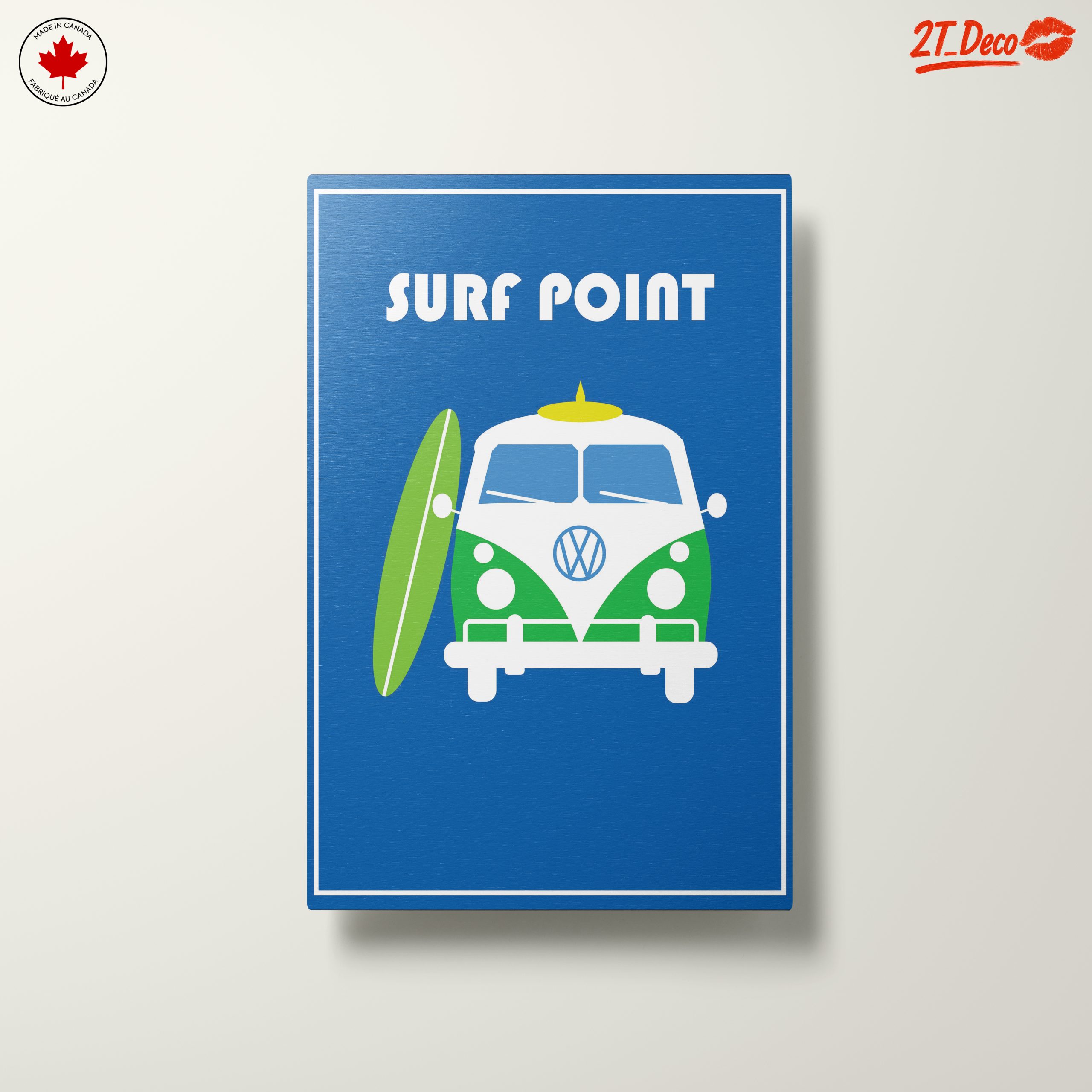 Vintage Volkswagen Surf Van Art - Image 10