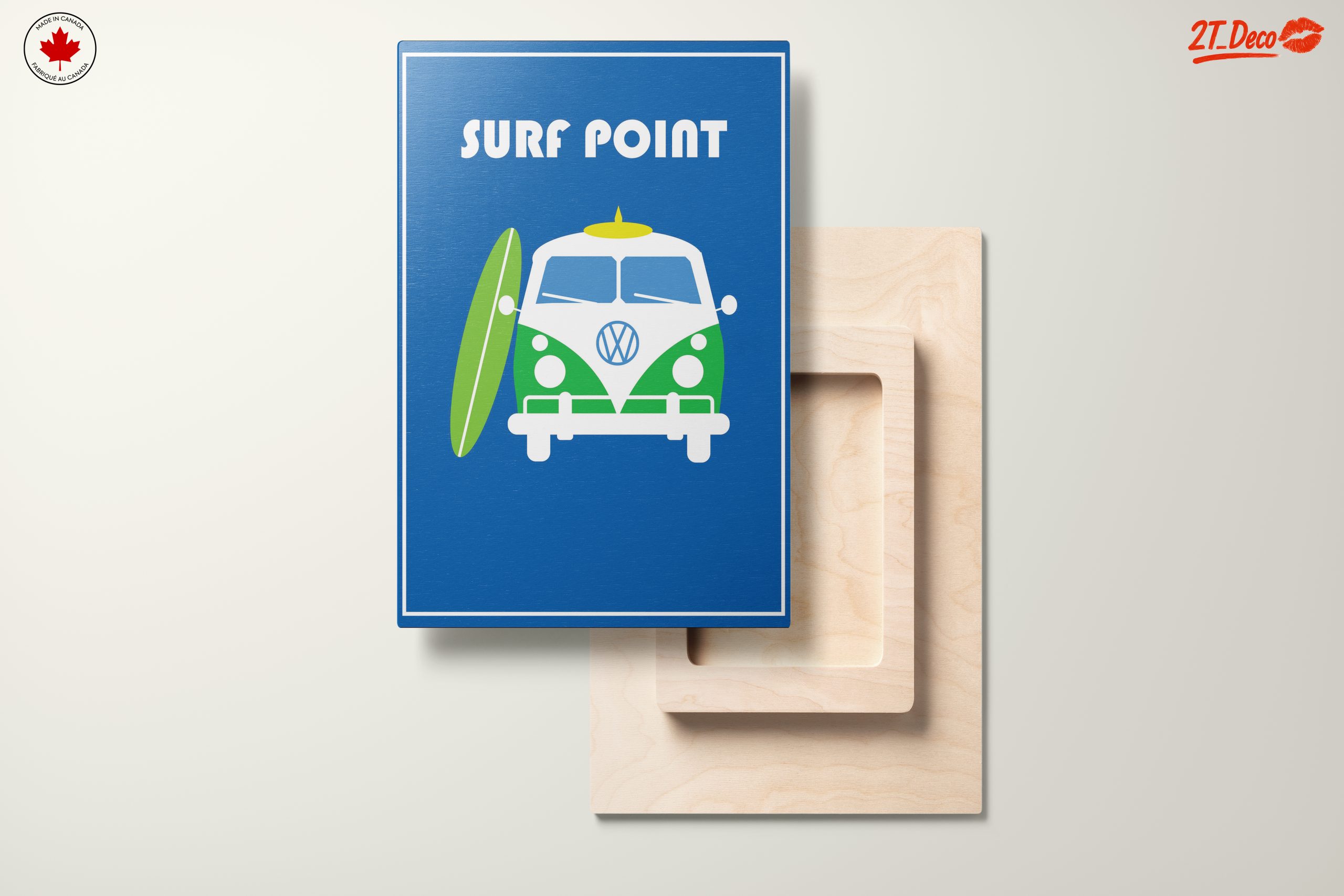 Vintage Volkswagen Surf Van Art - Image 11