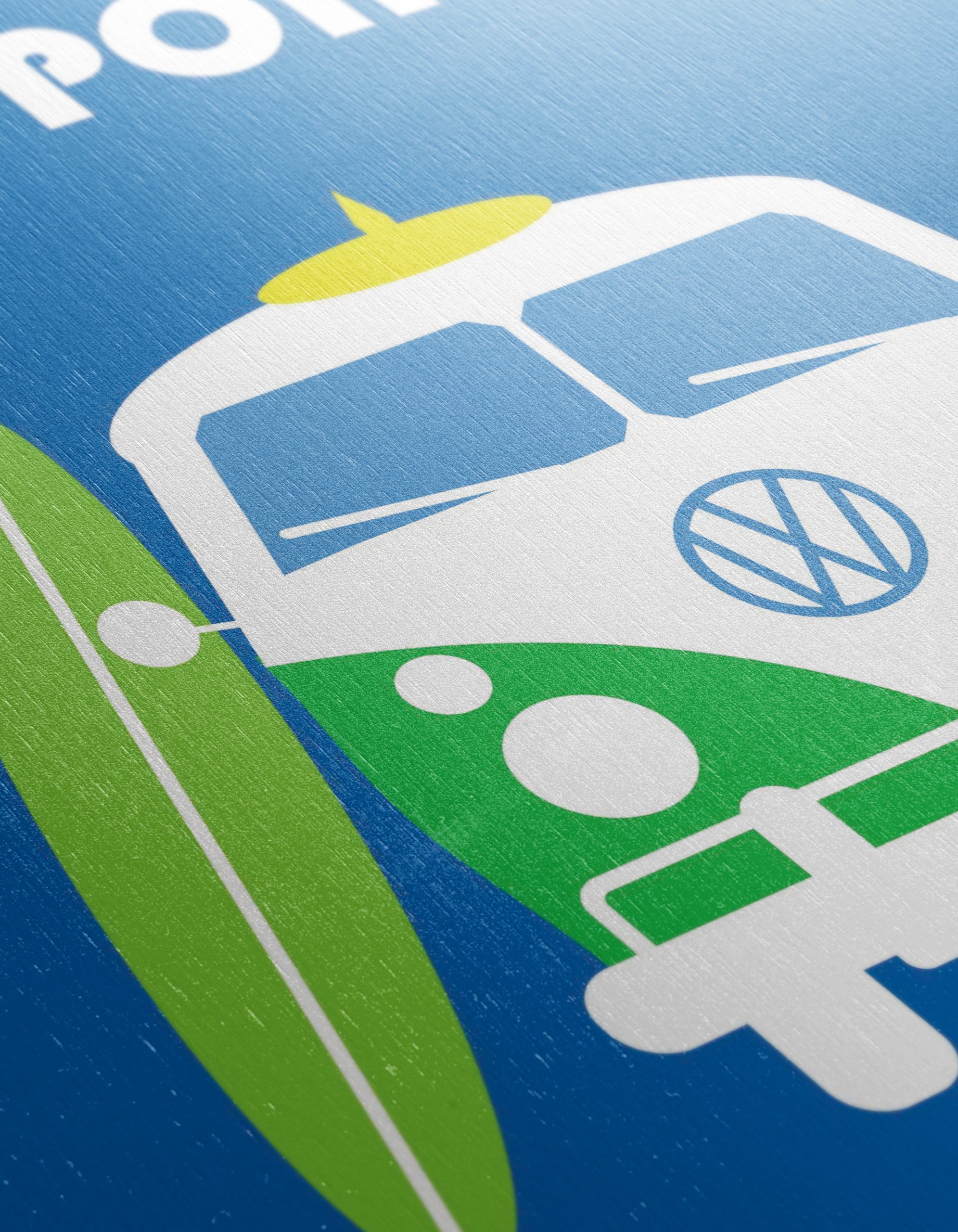 Vintage Volkswagen Surf Van Art - Image 12