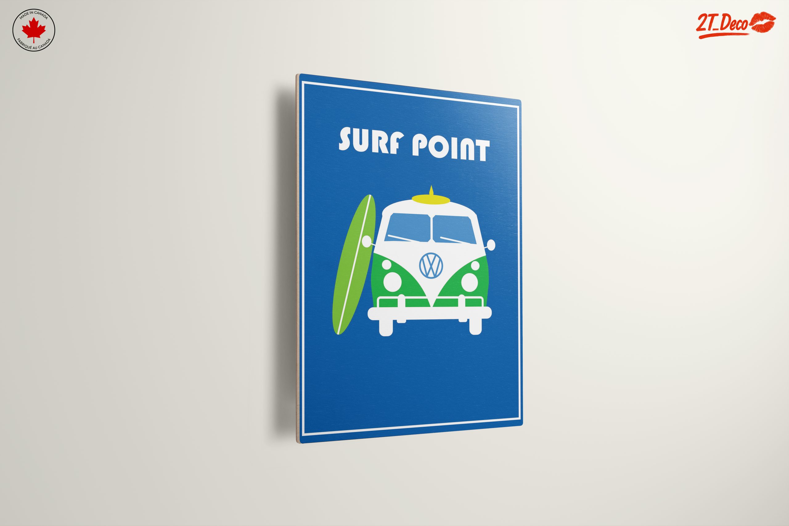 Vintage Volkswagen Surf Van Art - Image 13