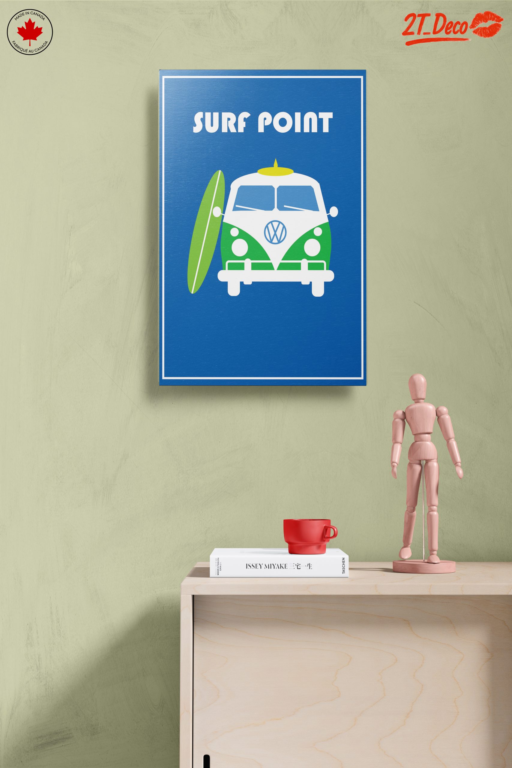 Vintage Volkswagen Surf Van Art - Image 14