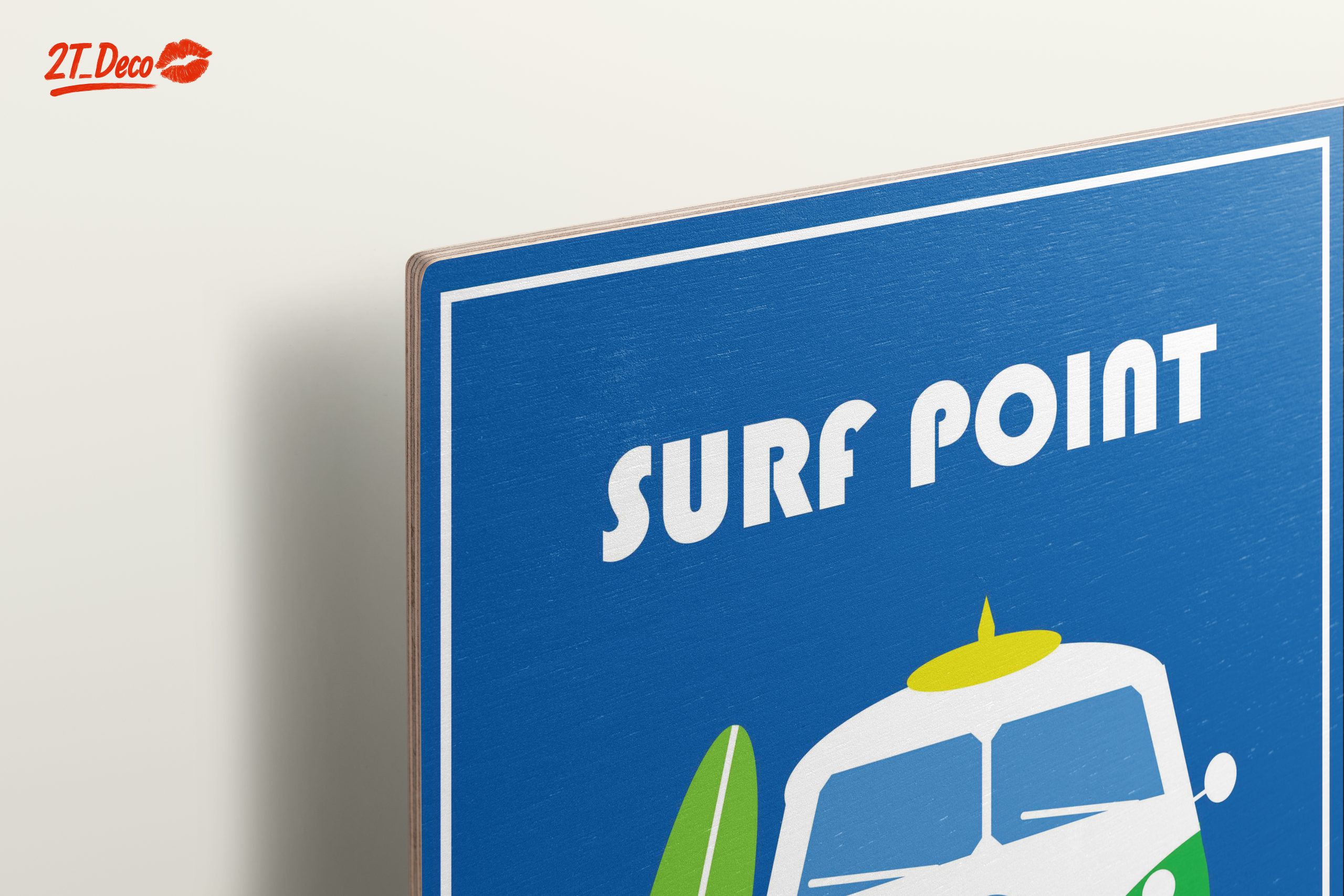 Vintage Volkswagen Surf Van Art - Image 15