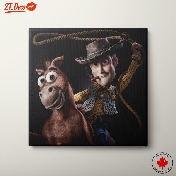 Cowboy Character on Horseback Art