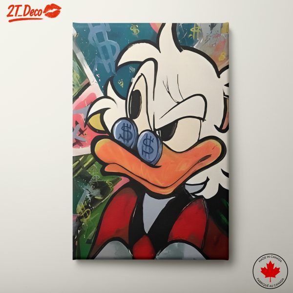 Wealthy Duck Character Illustration