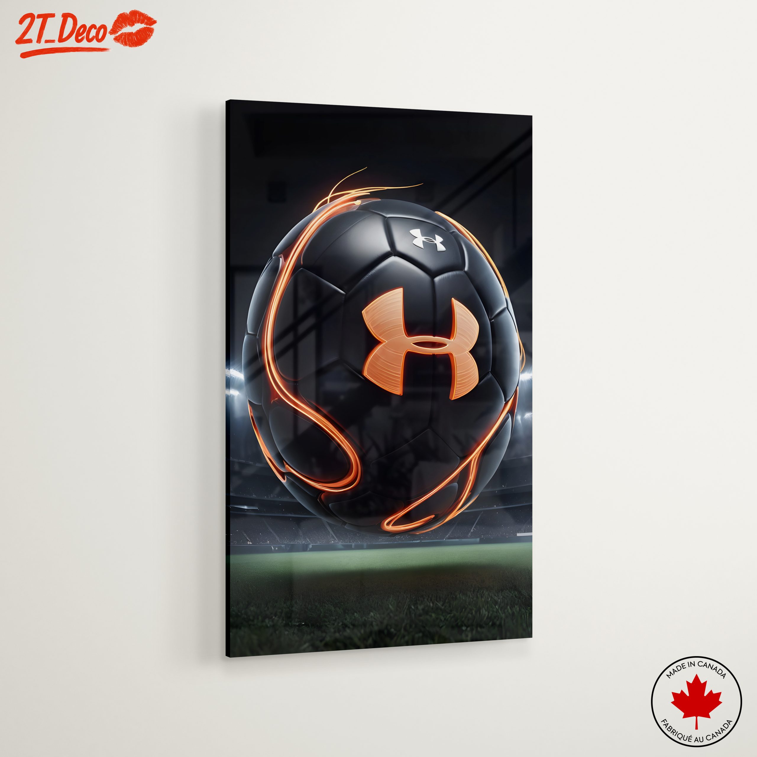Dynamic Under Armour Soccer Ball Artwork - Image 6