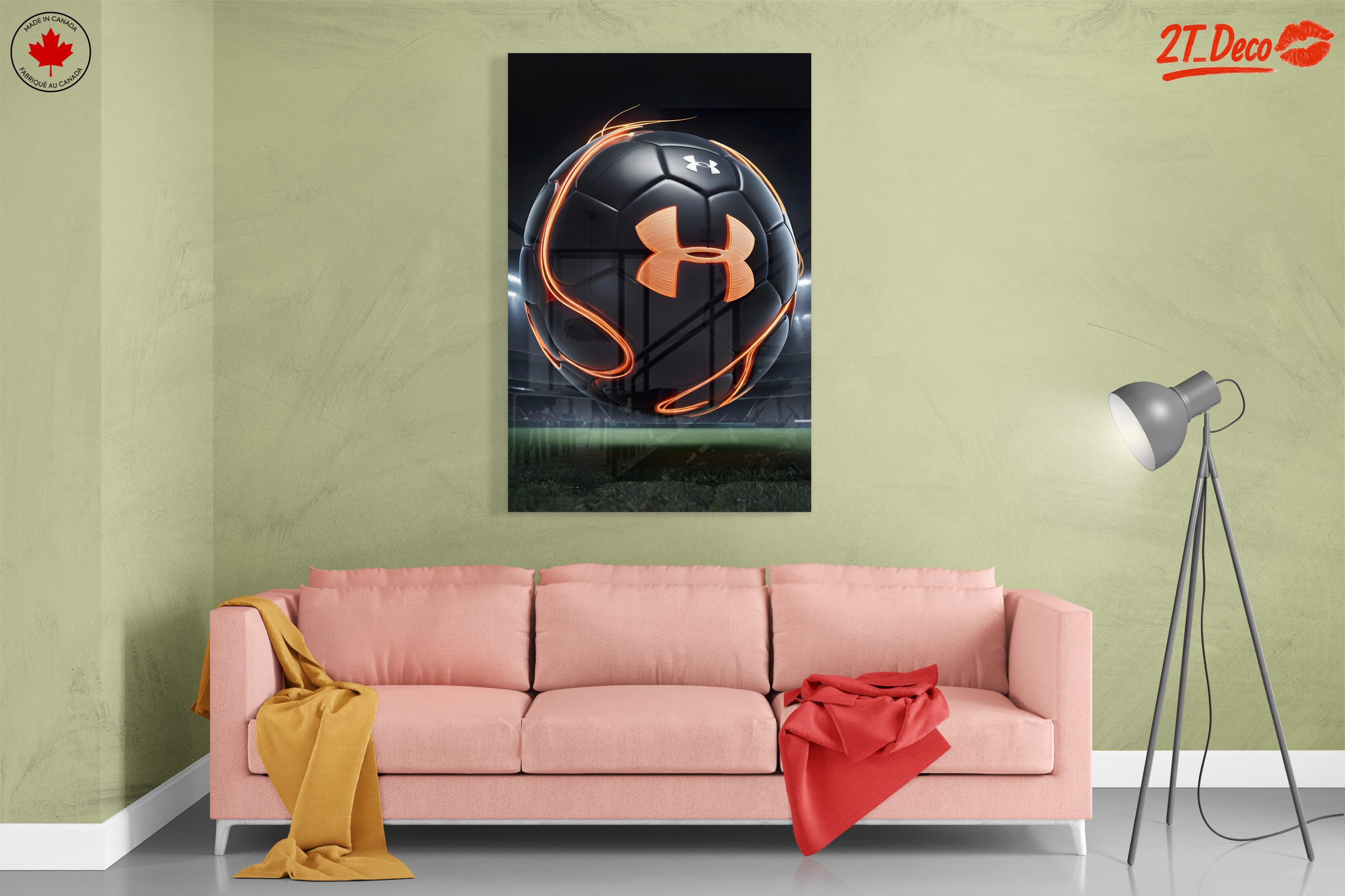 Dynamic Under Armour Soccer Ball Artwork - Image 7