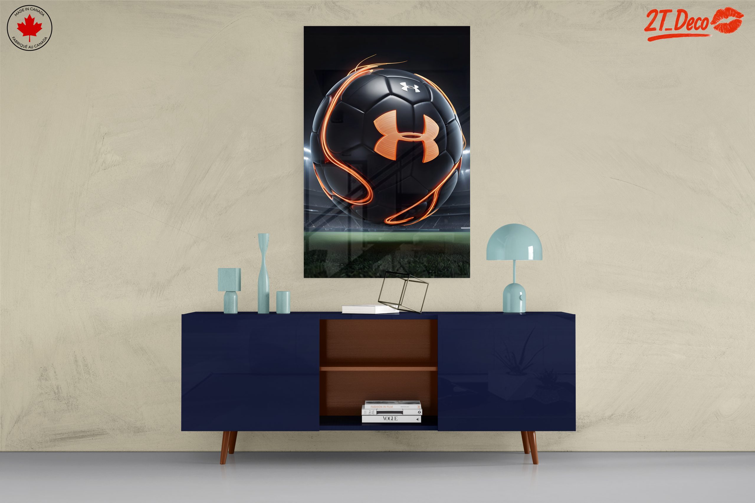Dynamic Under Armour Soccer Ball Artwork - Image 8