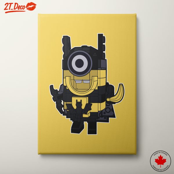 Stylized Yellow Character with Black Accessories