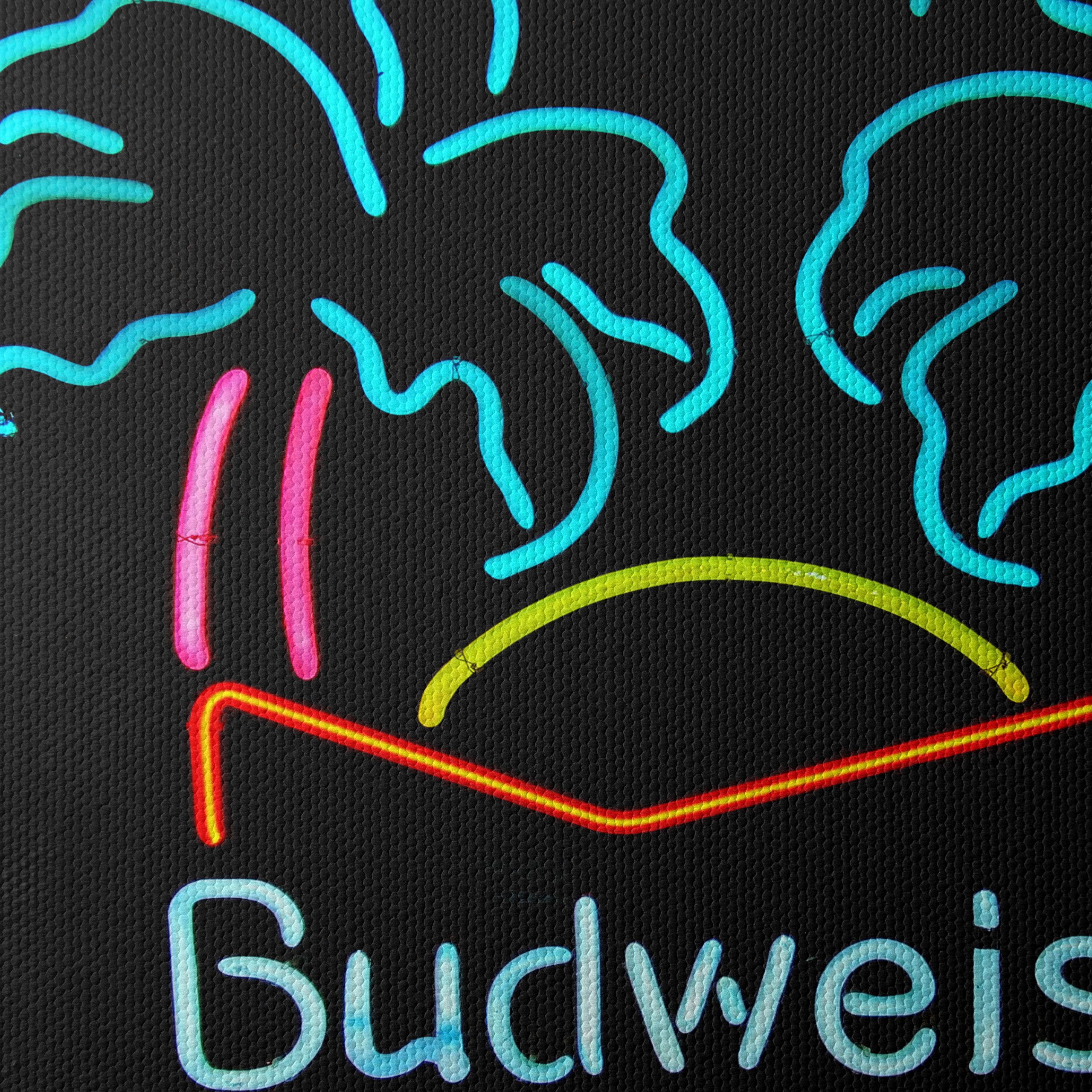 Tropical Neon Art with Palms and Sunset - Image 4
