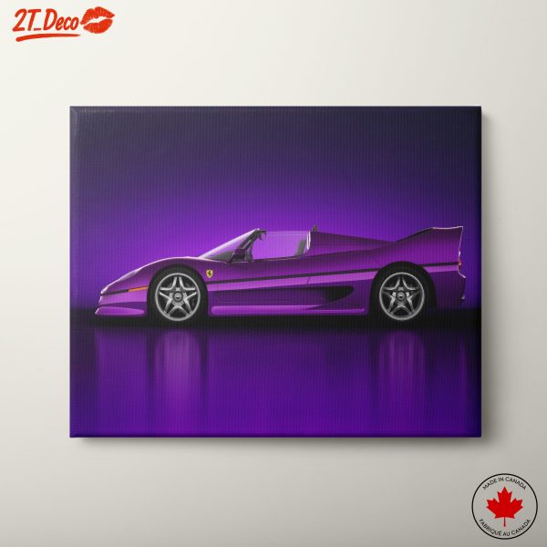 Vibrant Purple Luxury Sports Car