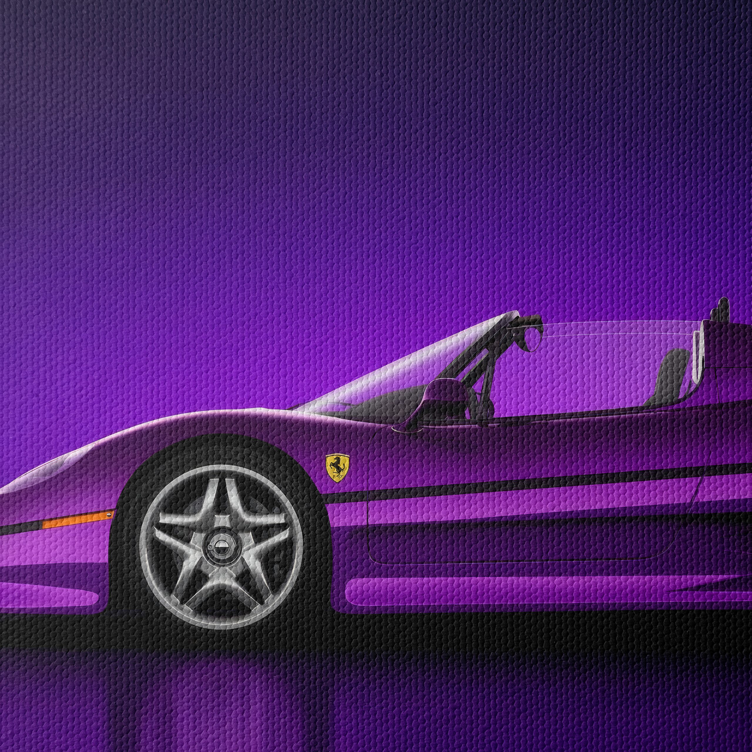 Vibrant Purple Luxury Sports Car - Image 4
