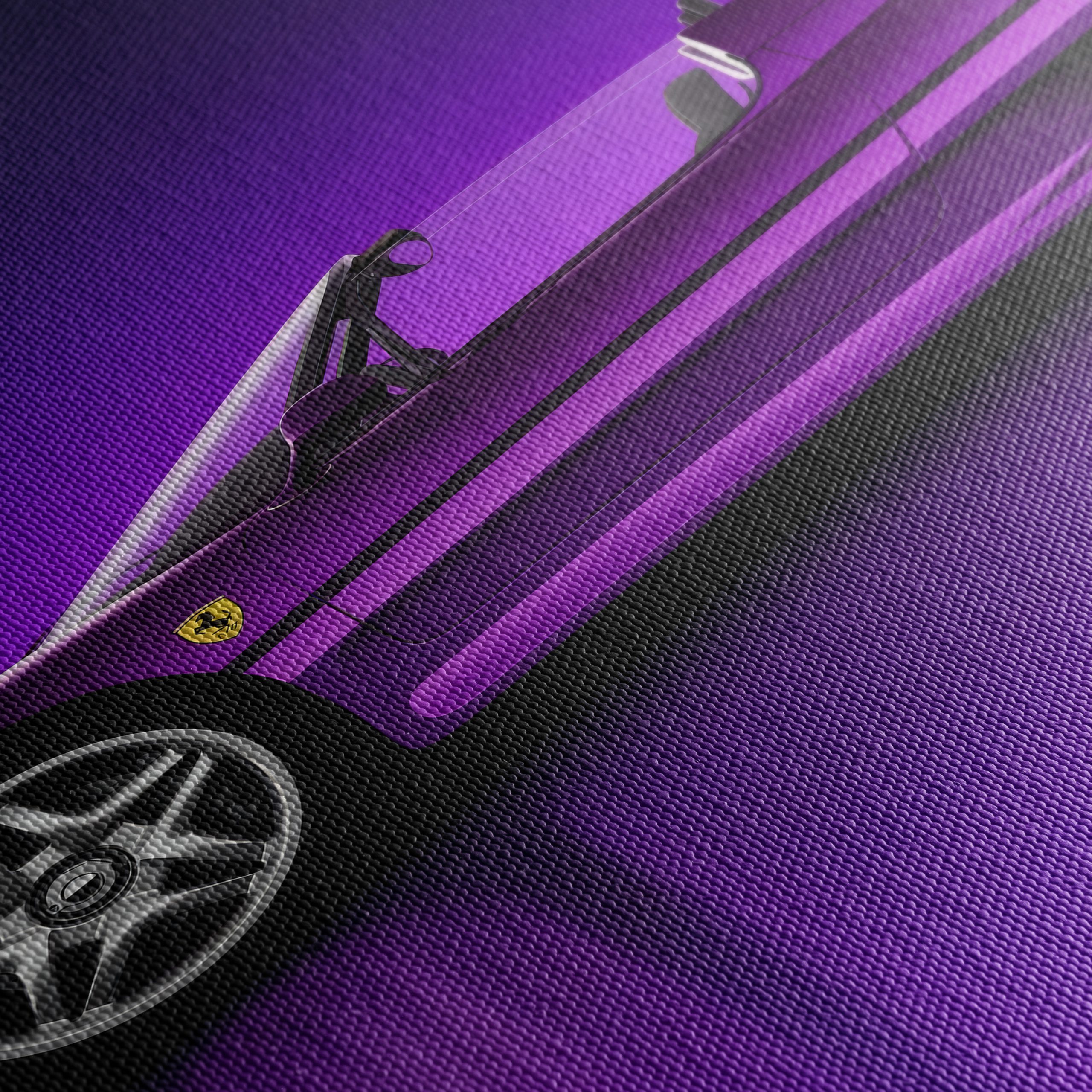 Vibrant Purple Luxury Sports Car - Image 5