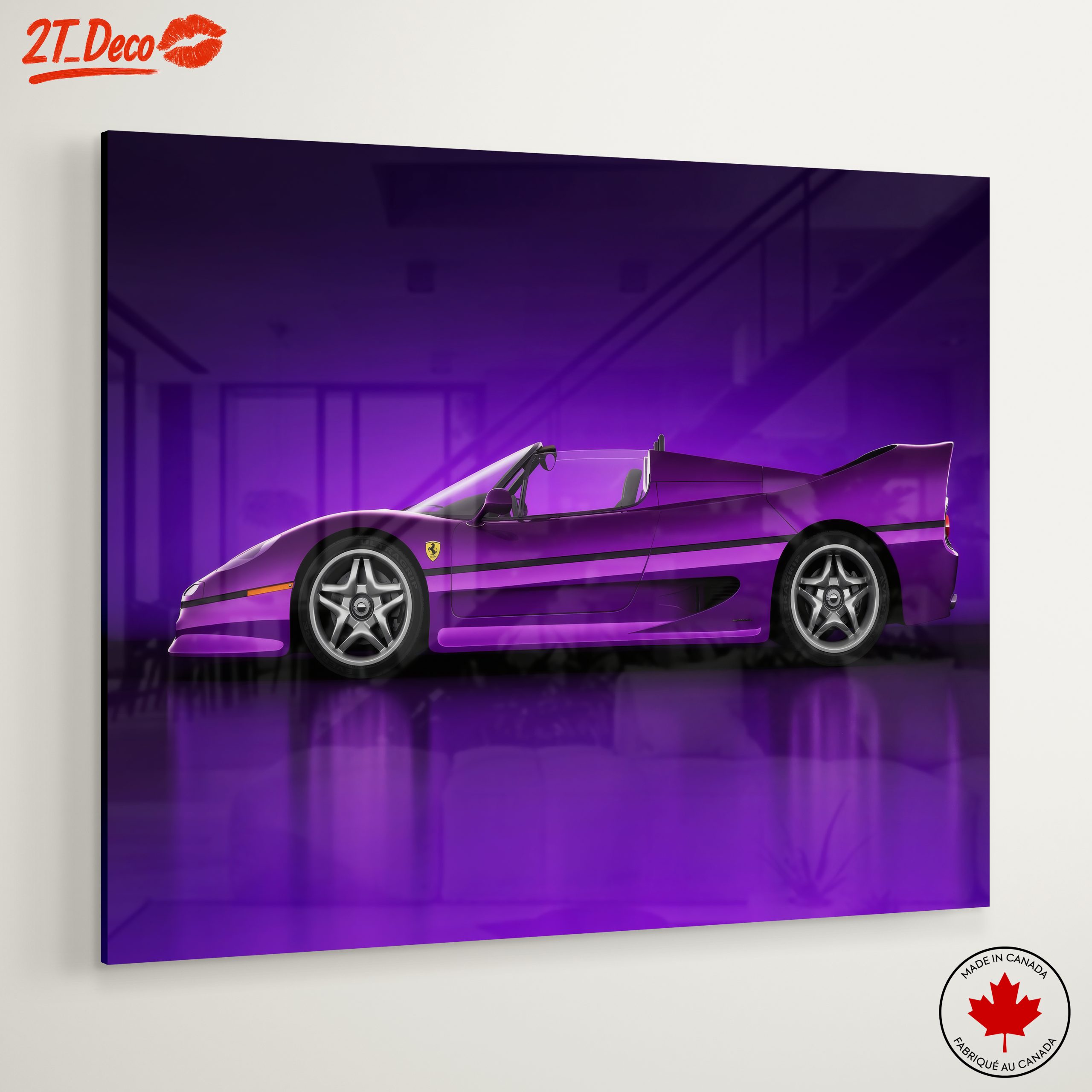 Vibrant Purple Luxury Sports Car - Image 6