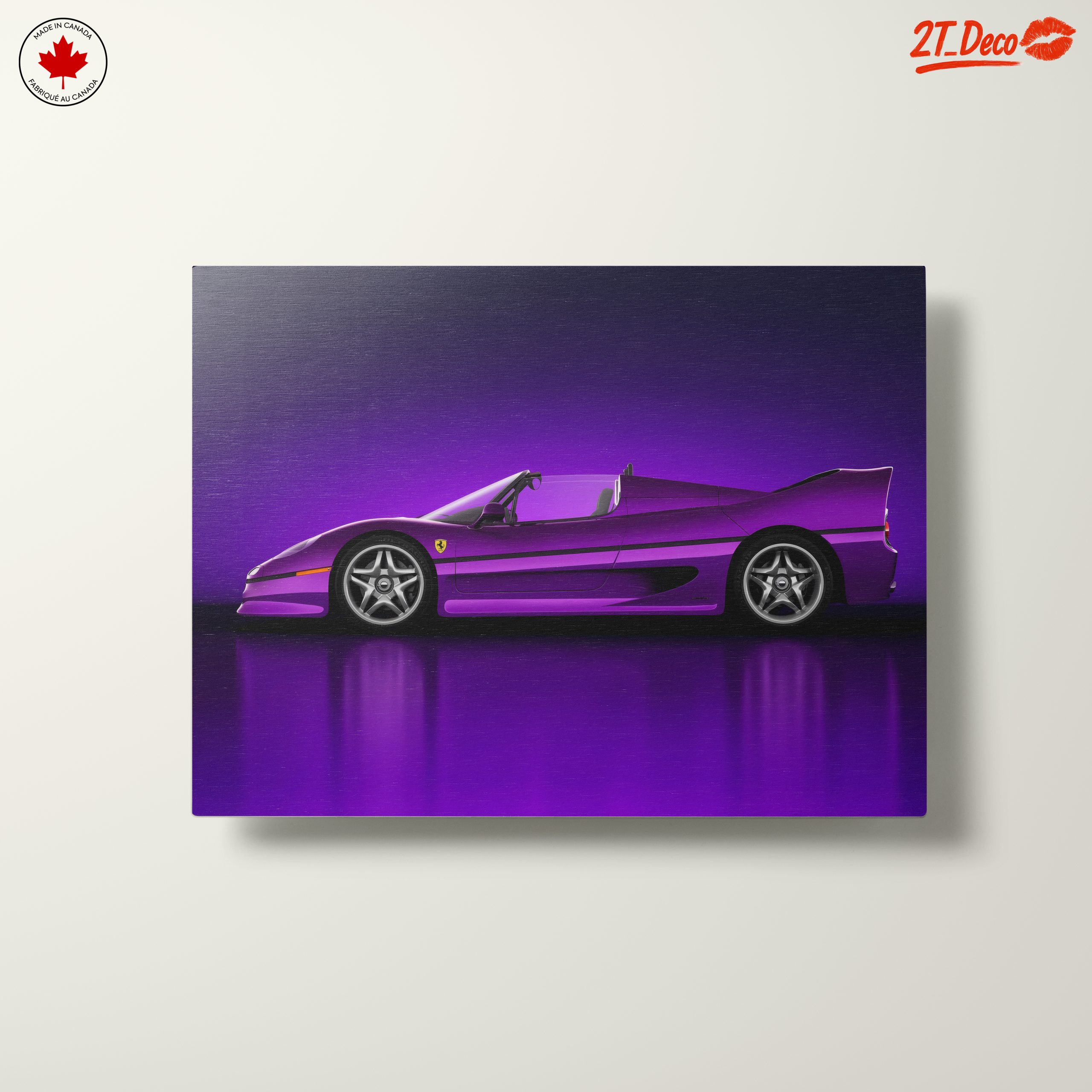 Vibrant Purple Luxury Sports Car - Image 10