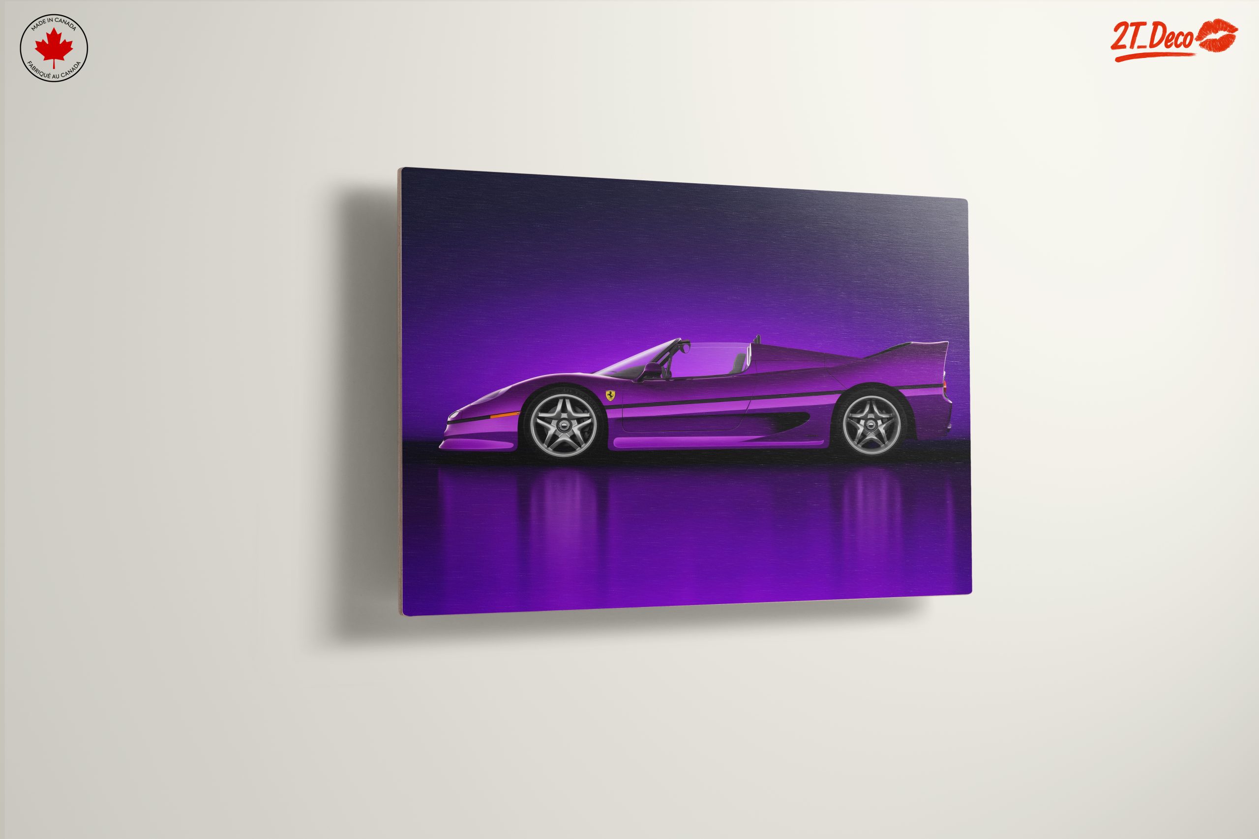 Vibrant Purple Luxury Sports Car - Image 13