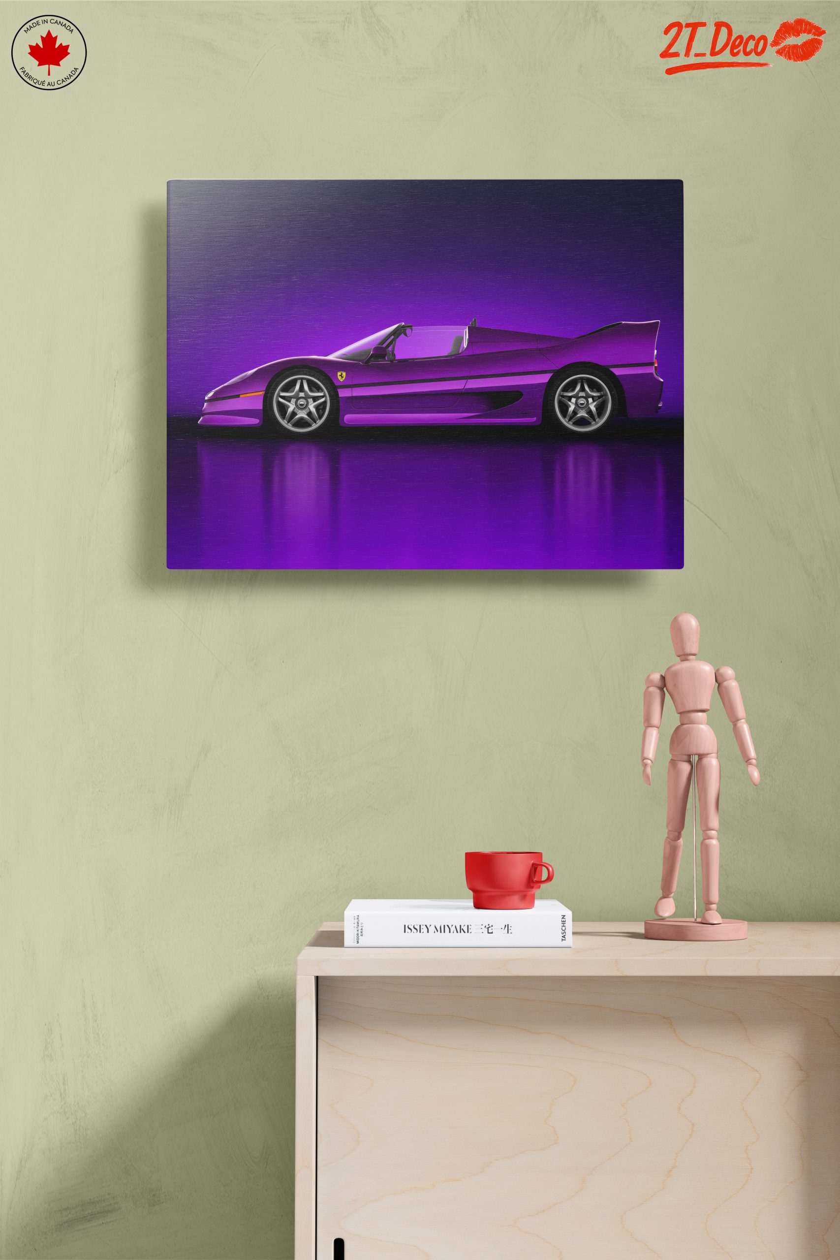 Vibrant Purple Luxury Sports Car - Image 14