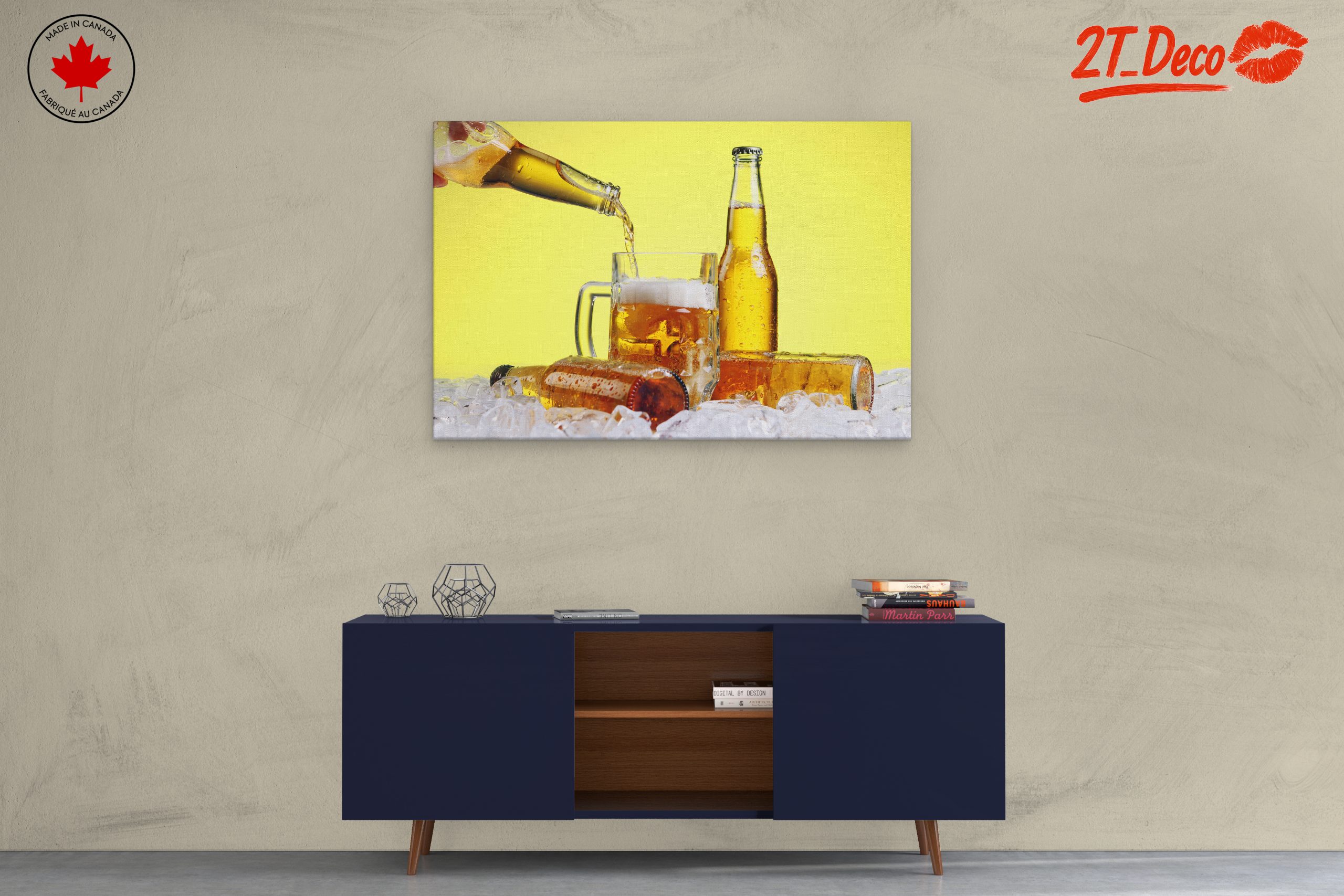Refreshing Beer with Ice and Bottles - Image 3