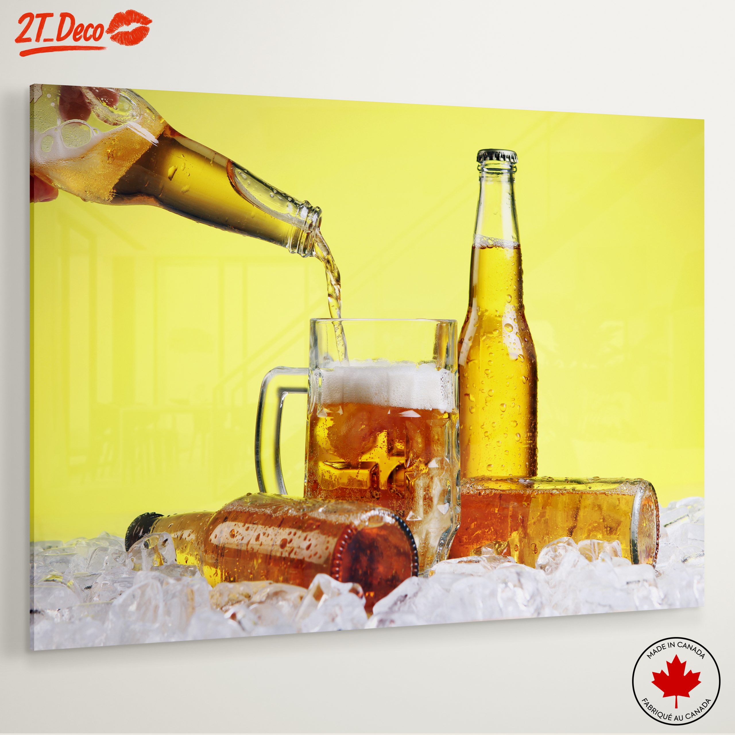 Refreshing Beer with Ice and Bottles - Image 6