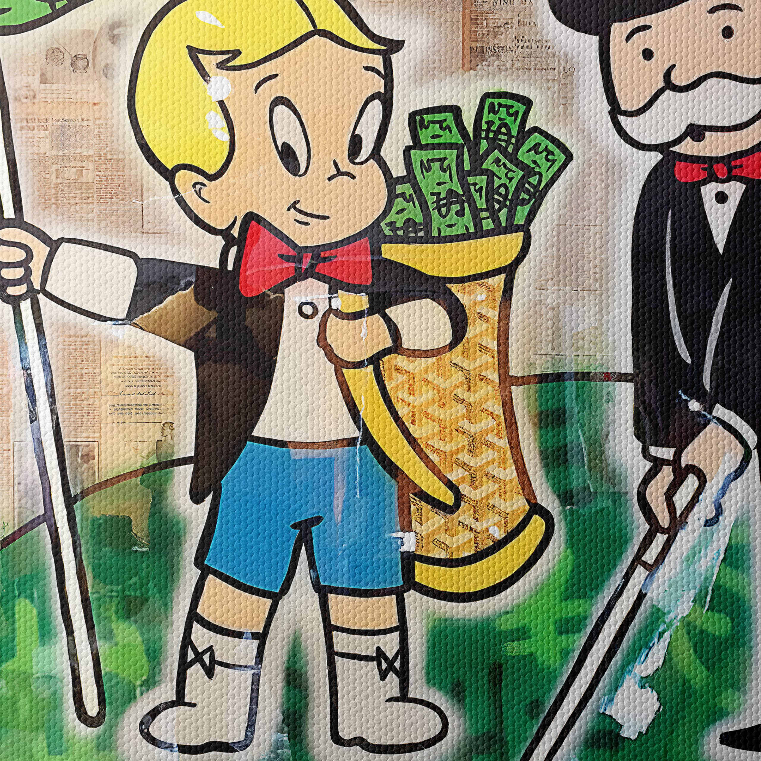 Playful Millionaire Art Featuring Iconic Characters - Image 4