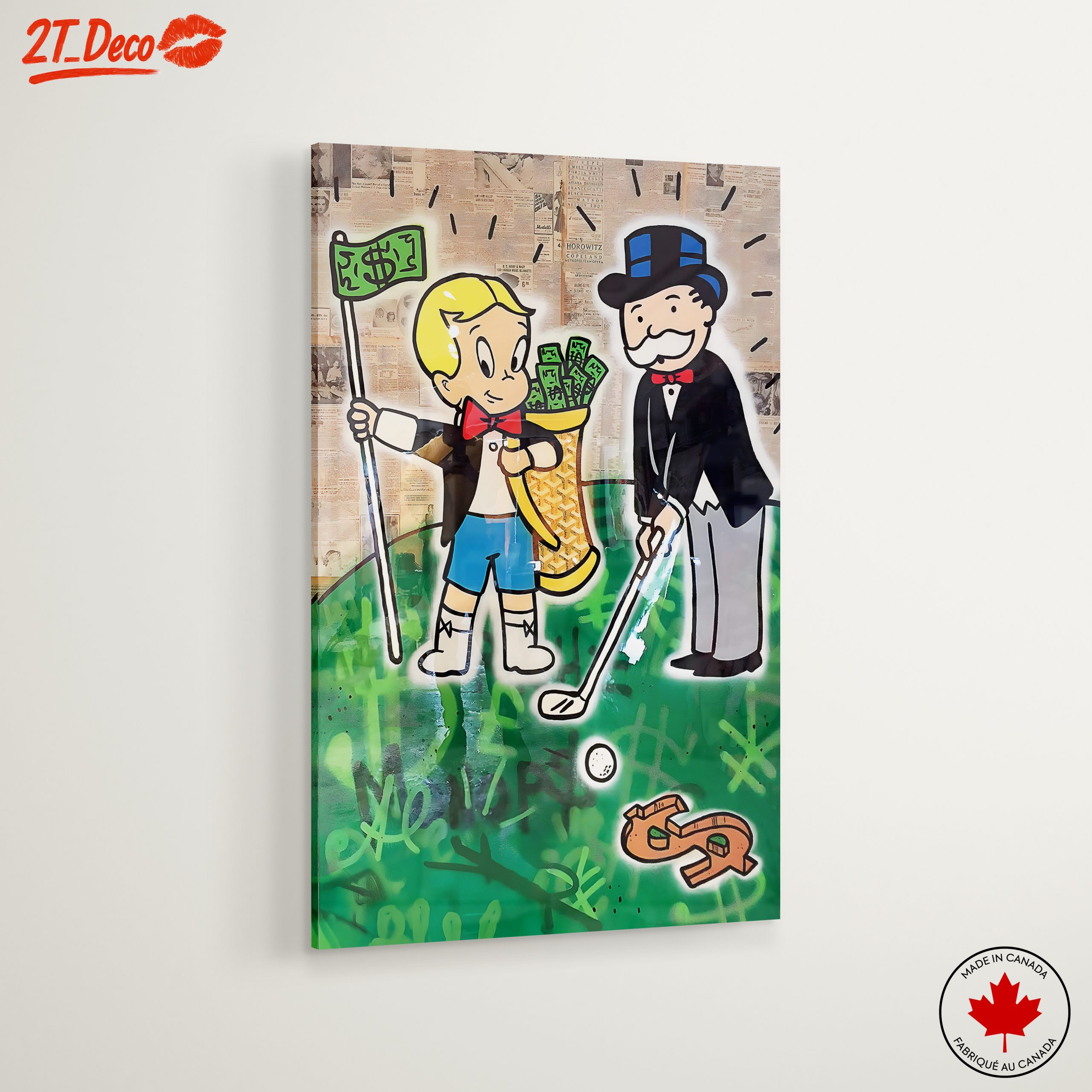 Playful Millionaire Art Featuring Iconic Characters - Image 6