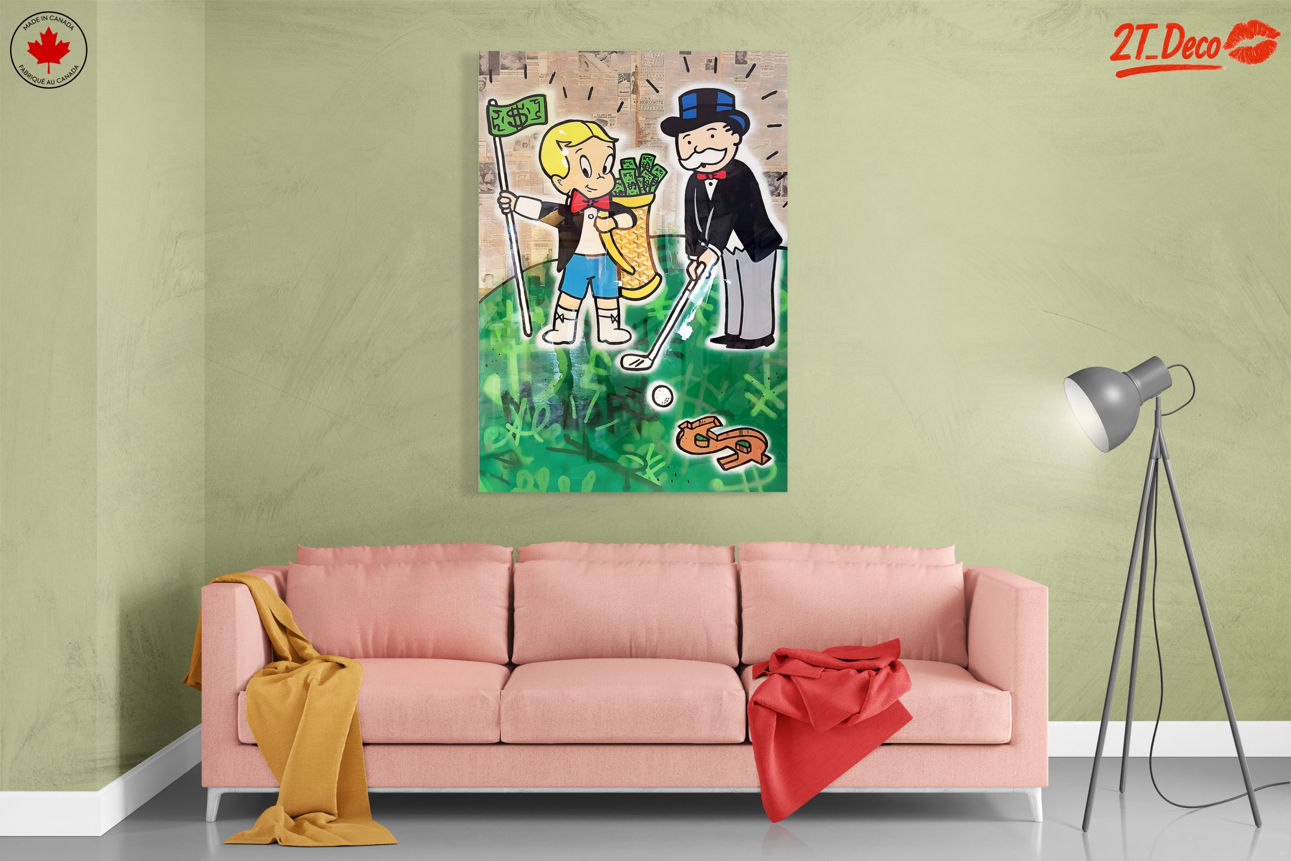 Playful Millionaire Art Featuring Iconic Characters - Image 7