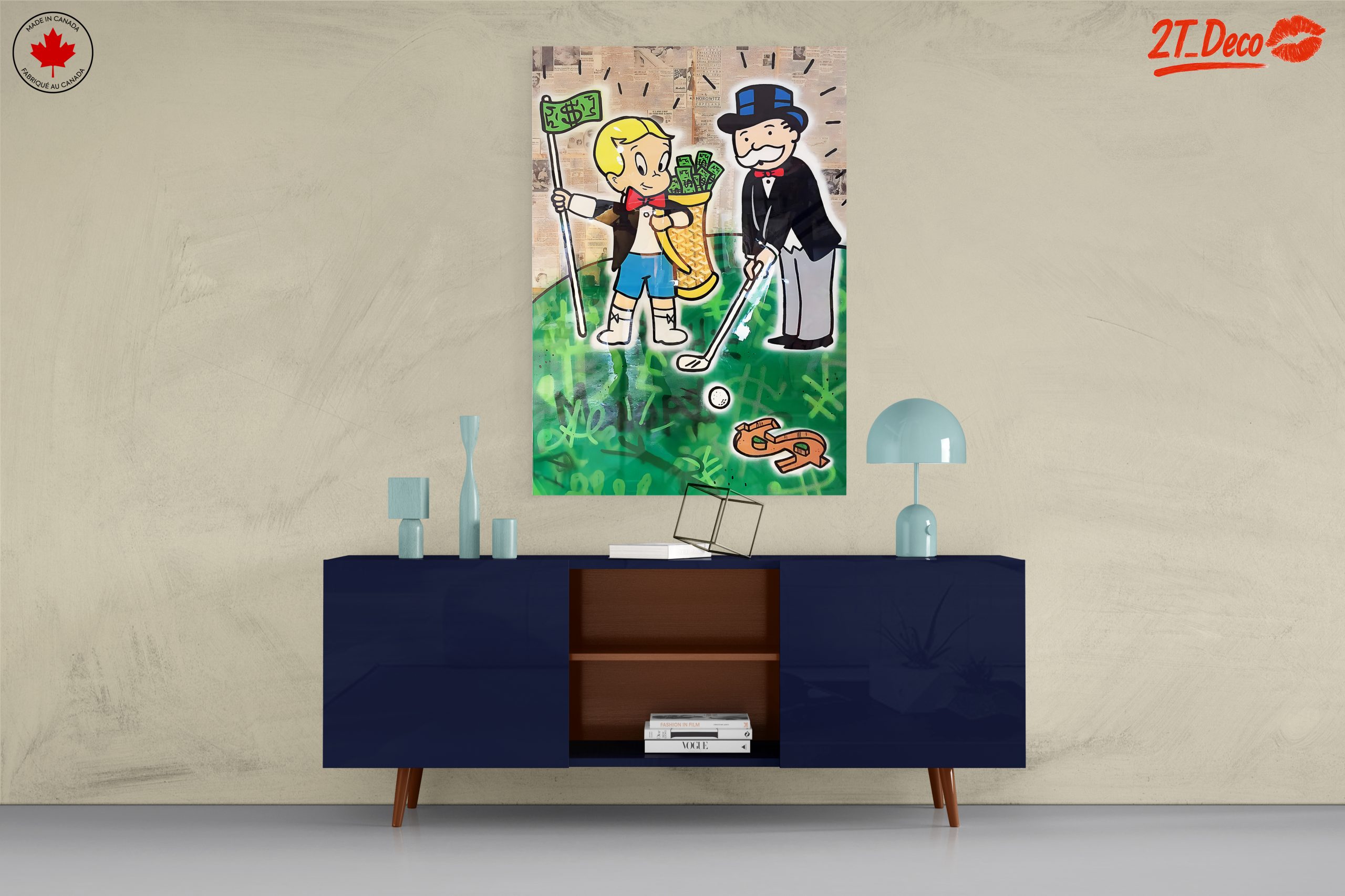 Playful Millionaire Art Featuring Iconic Characters - Image 8