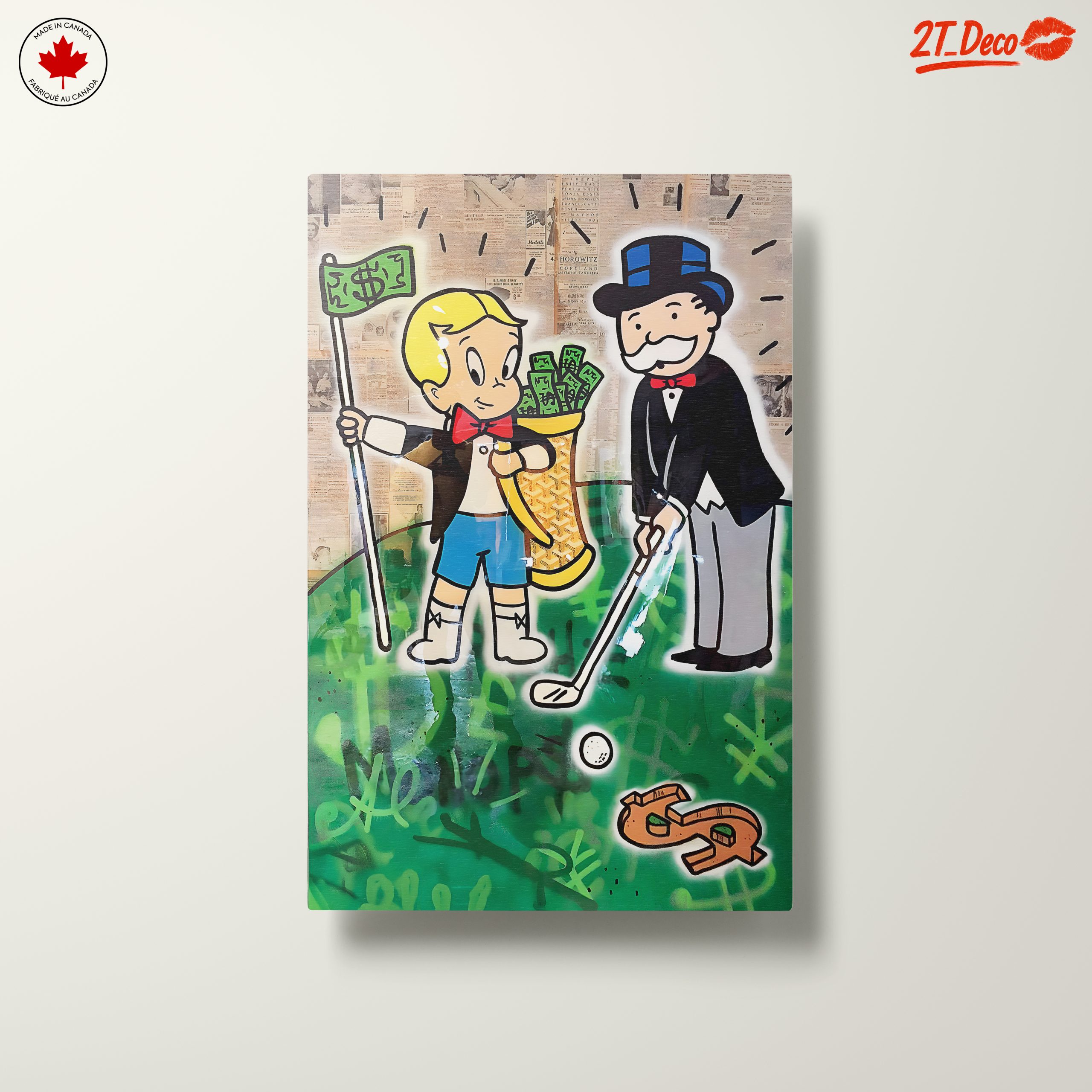 Playful Millionaire Art Featuring Iconic Characters - Image 10