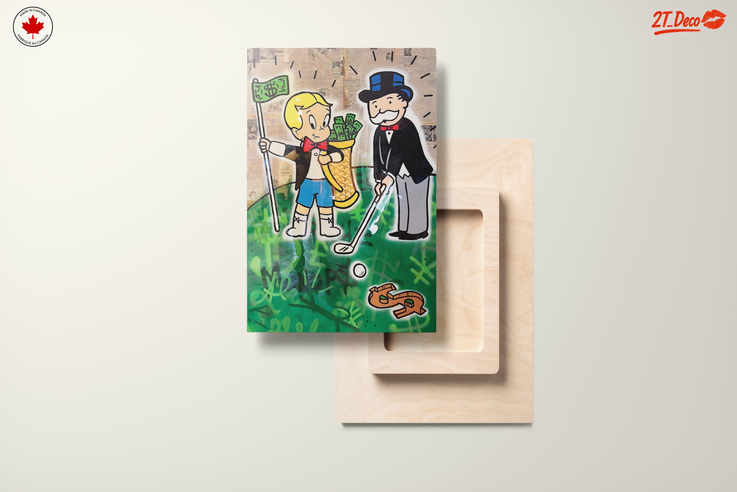 Playful Millionaire Art Featuring Iconic Characters - Image 11
