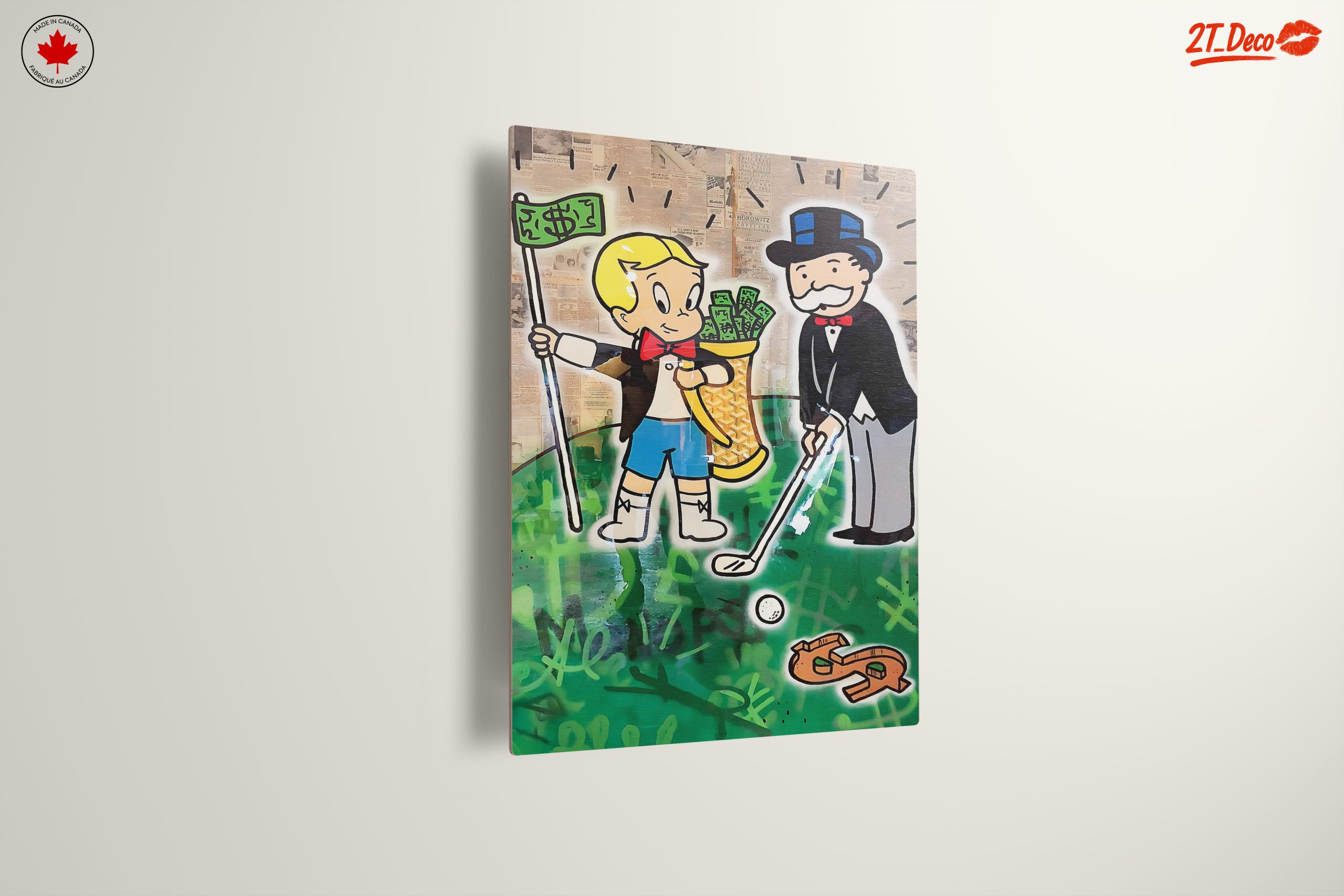 Playful Millionaire Art Featuring Iconic Characters - Image 13