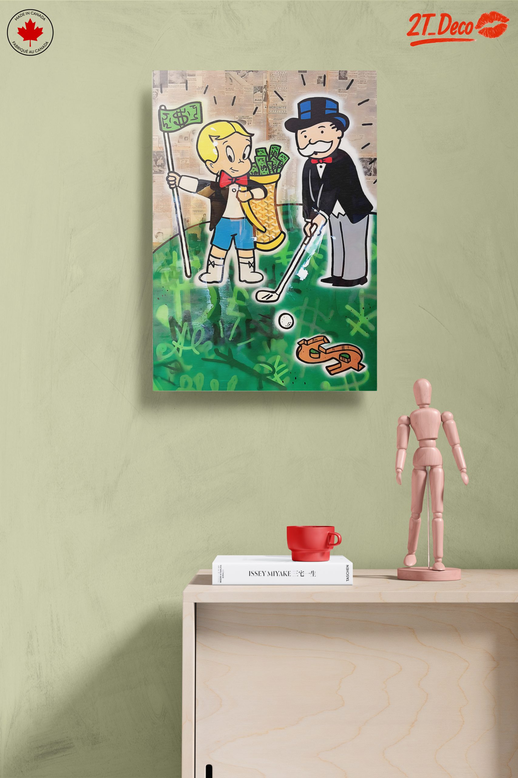 Playful Millionaire Art Featuring Iconic Characters - Image 14