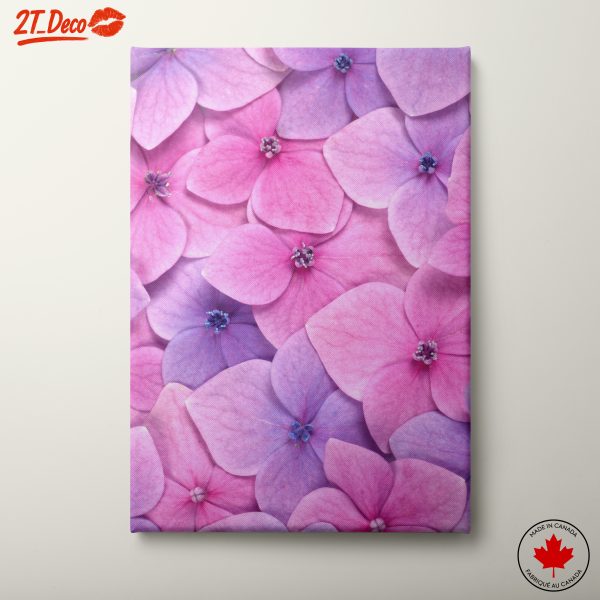 Vibrant Pink and Purple Flower Art