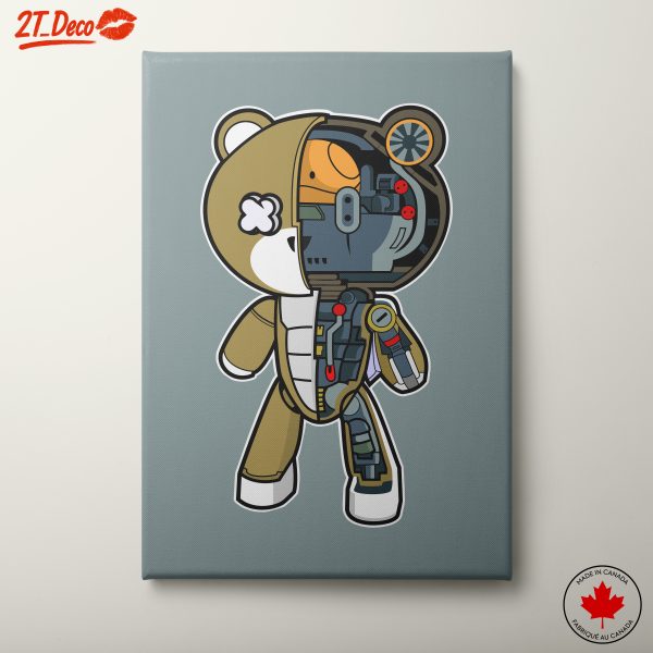 Stylized Cute Robot Bear Character