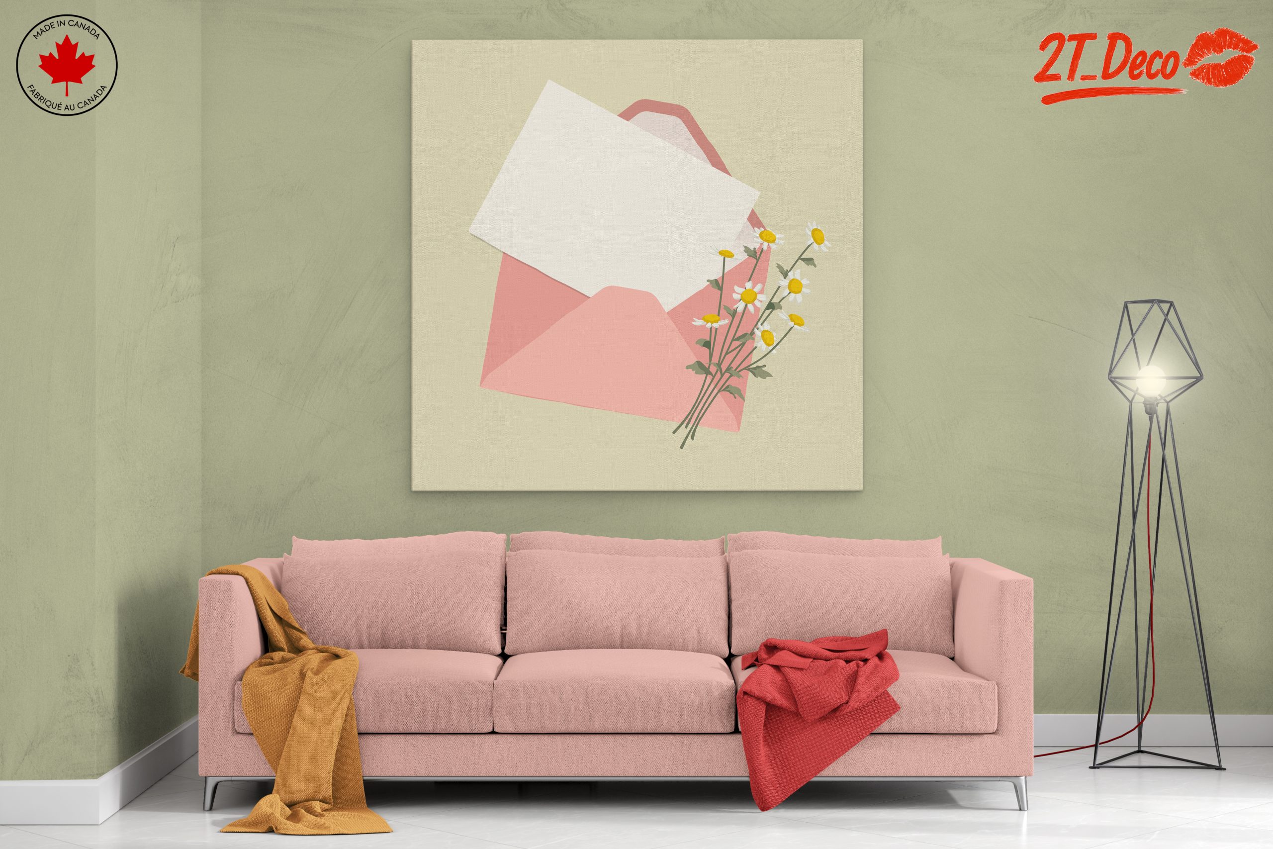 Charming Floral Arrangement with Envelope - Image 2