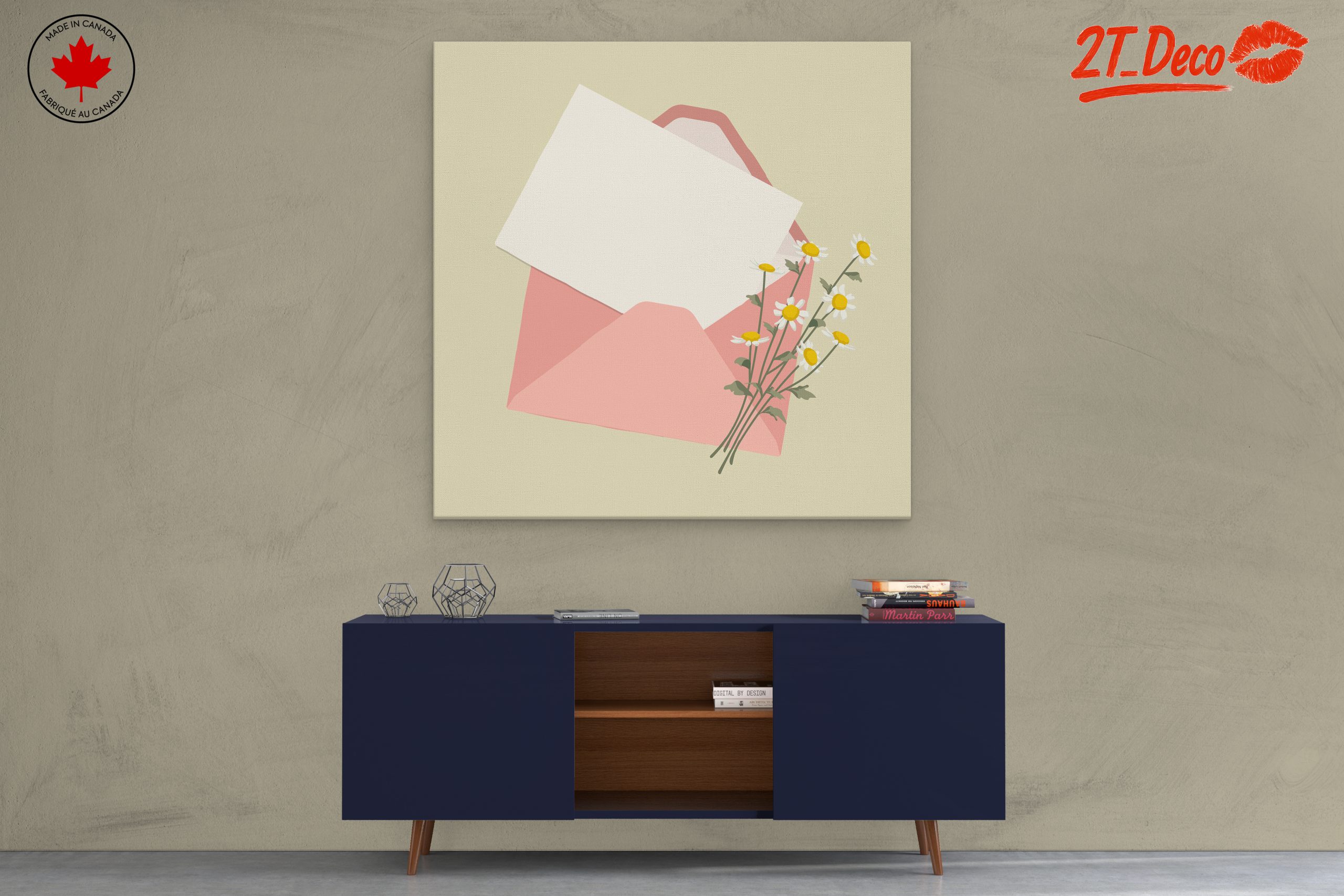 Charming Floral Arrangement with Envelope - Image 3