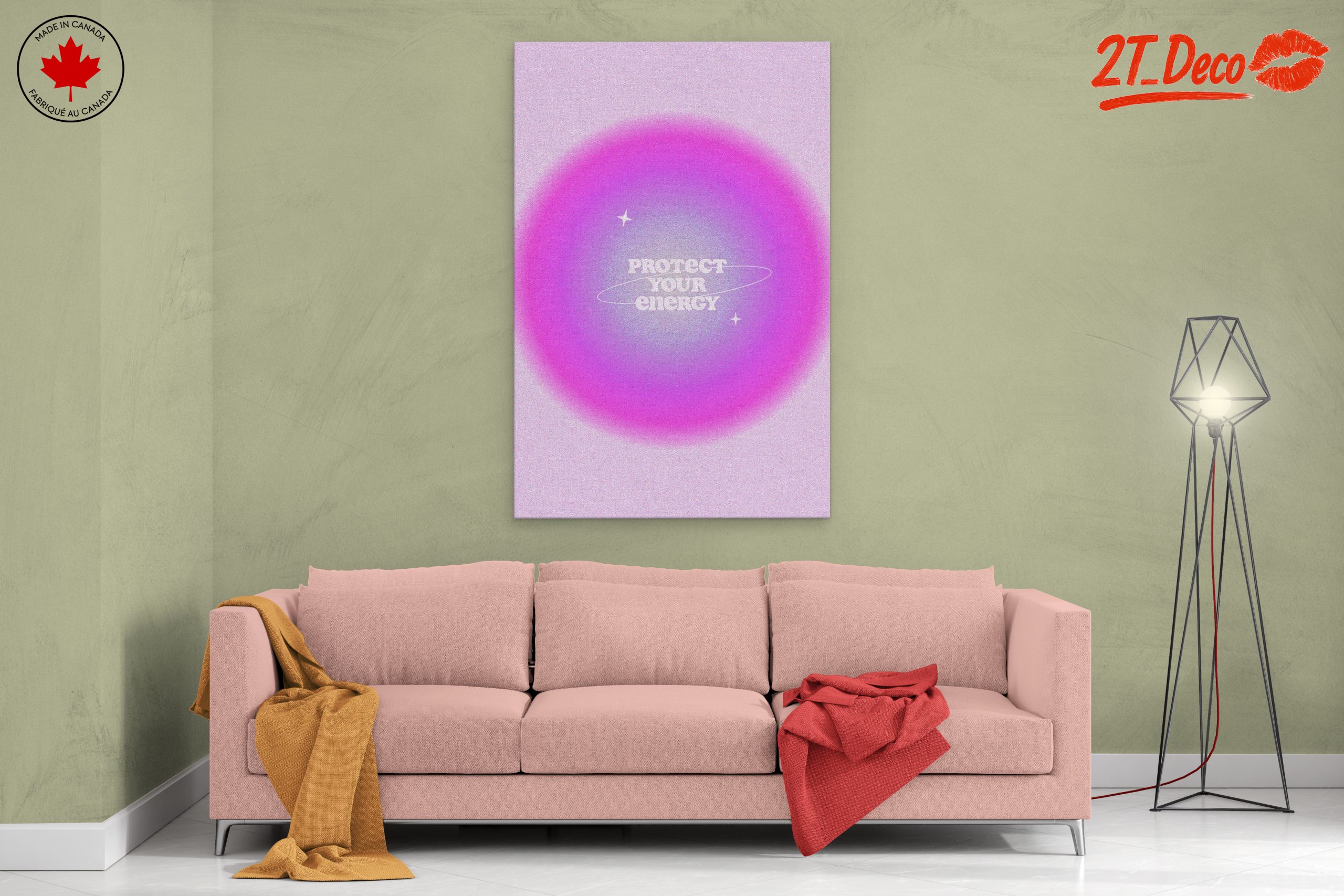 Protect Your Energy Inspirational Quote Art - Image 2