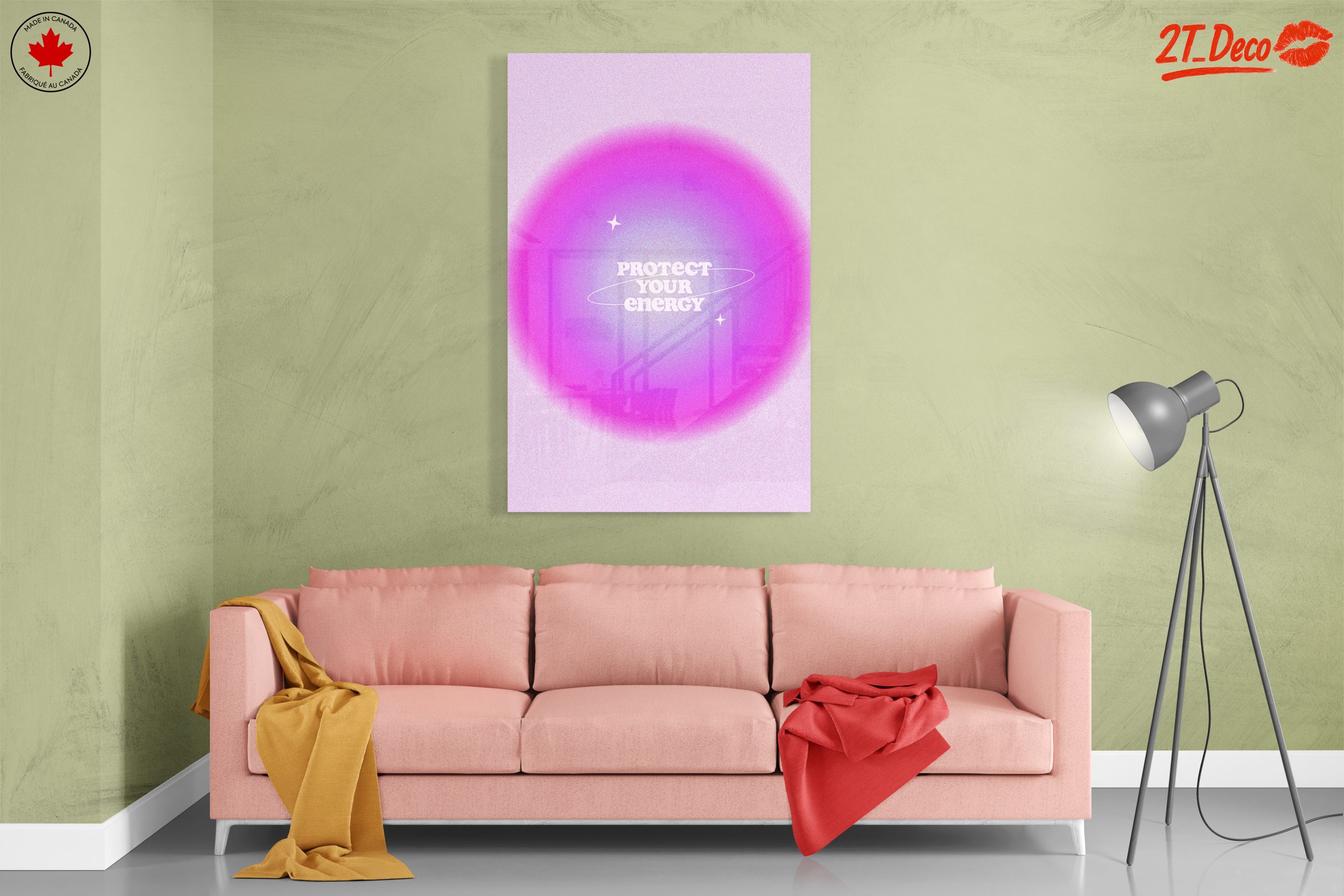 Protect Your Energy Inspirational Quote Art - Image 7