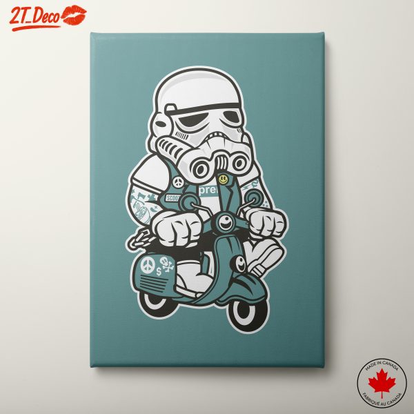 Stormtrooper Riding a Scooter Art