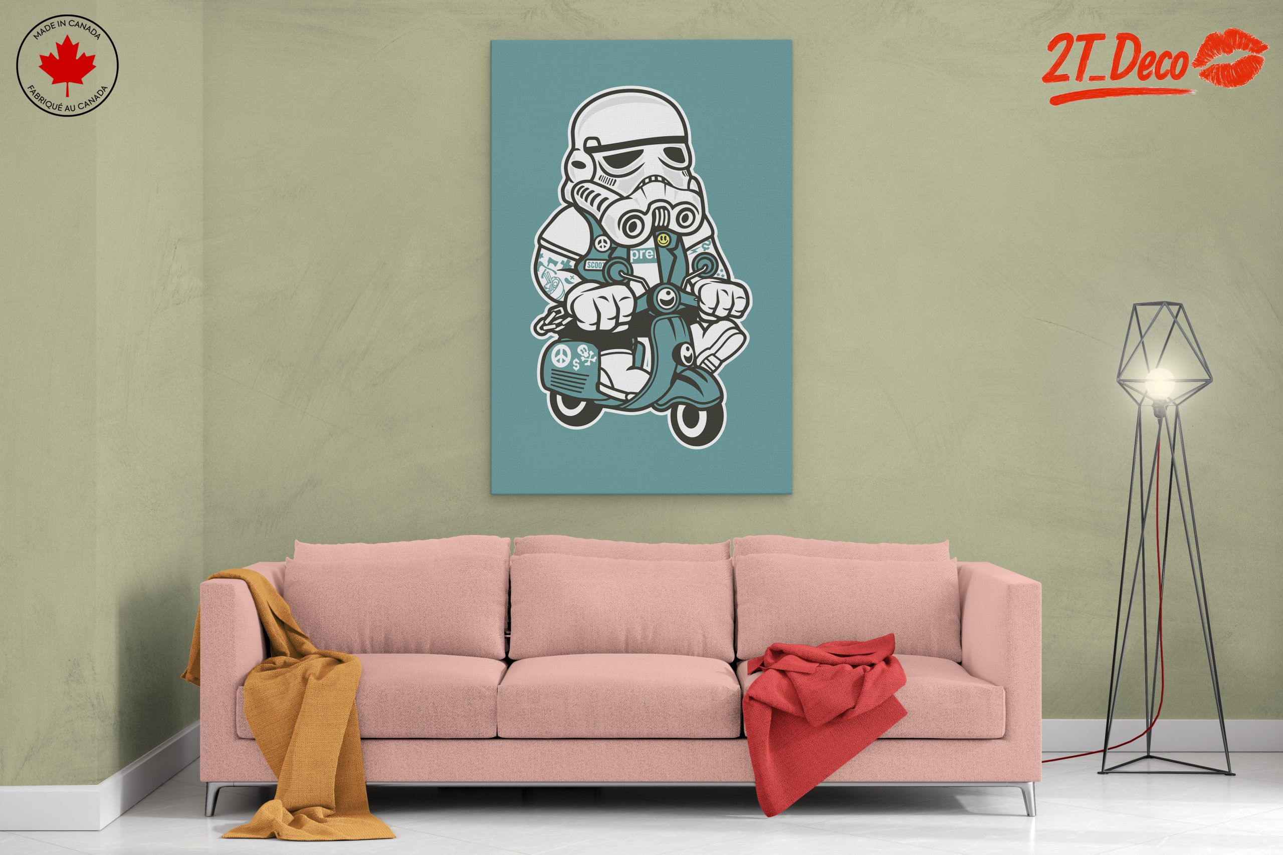 Stormtrooper Riding a Scooter Art - Image 2
