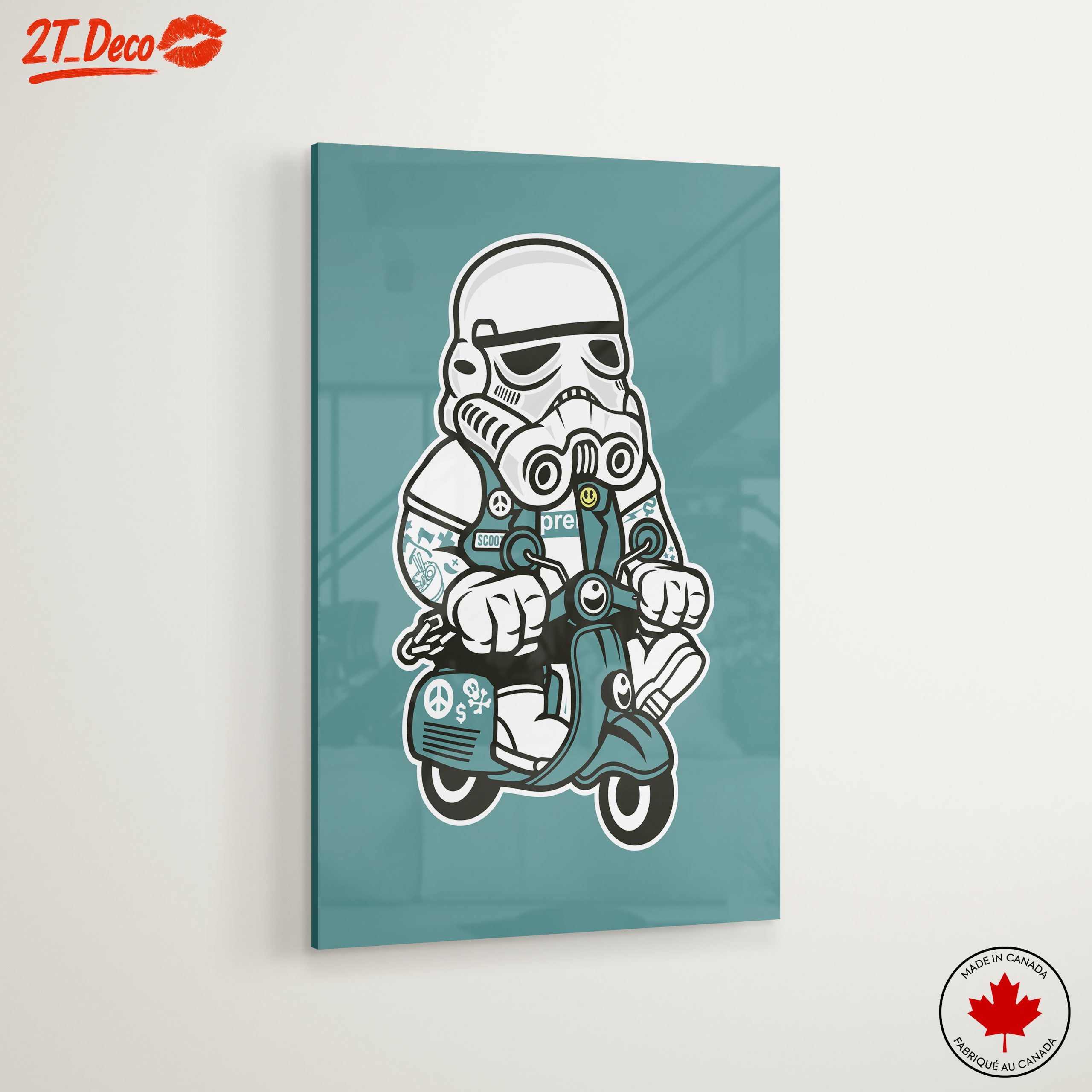 Stormtrooper Riding a Scooter Art - Image 6