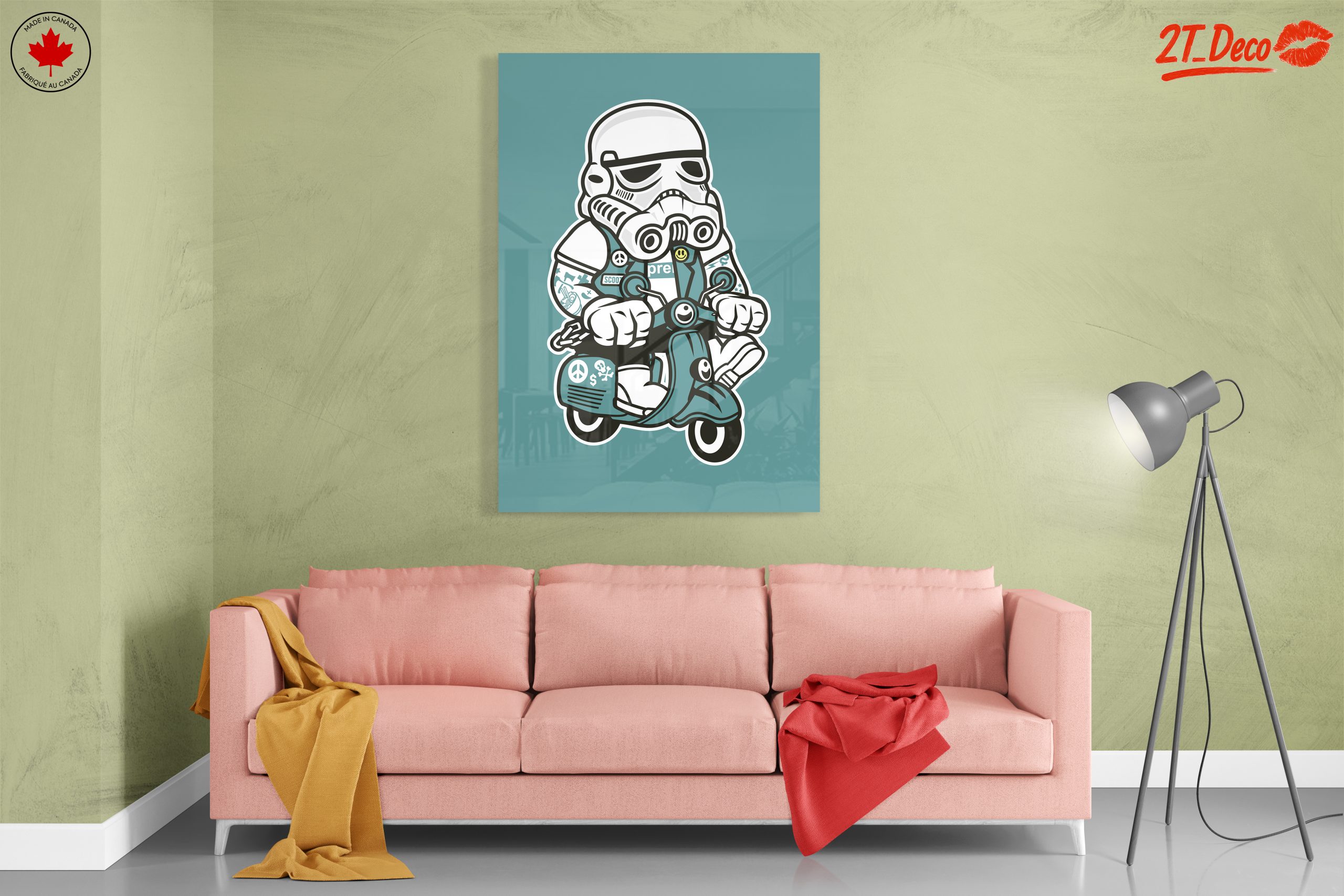 Stormtrooper Riding a Scooter Art - Image 7