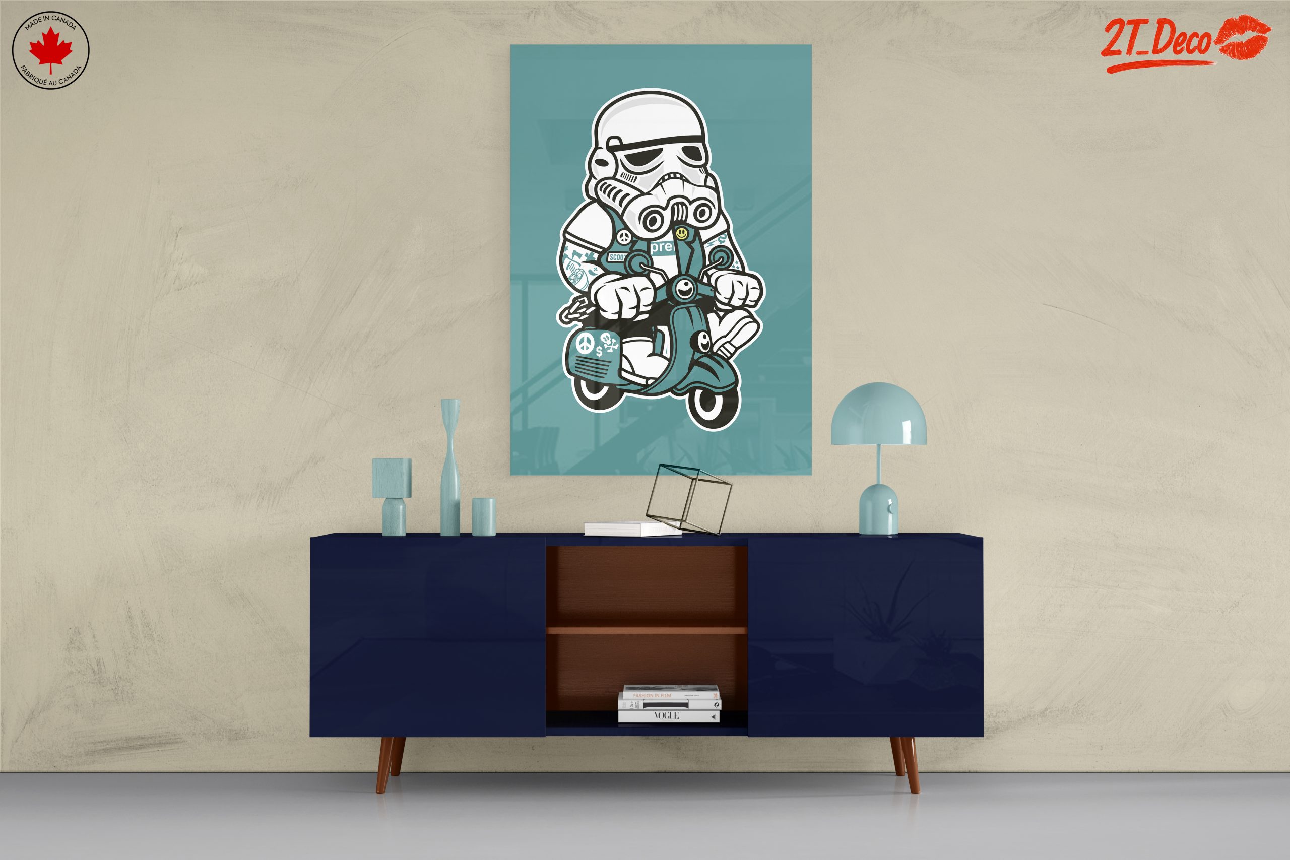 Stormtrooper Riding a Scooter Art - Image 8