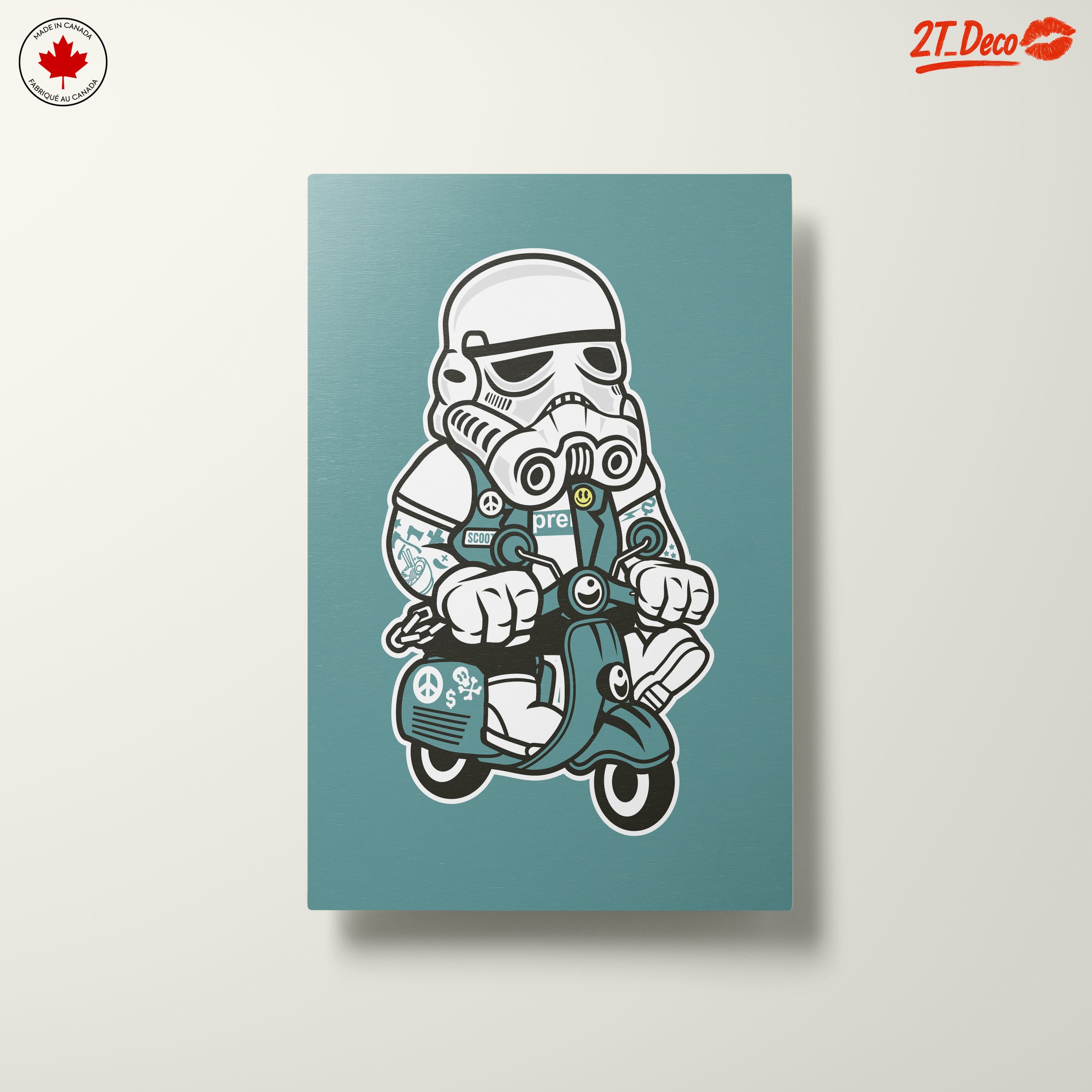 Stormtrooper Riding a Scooter Art - Image 10
